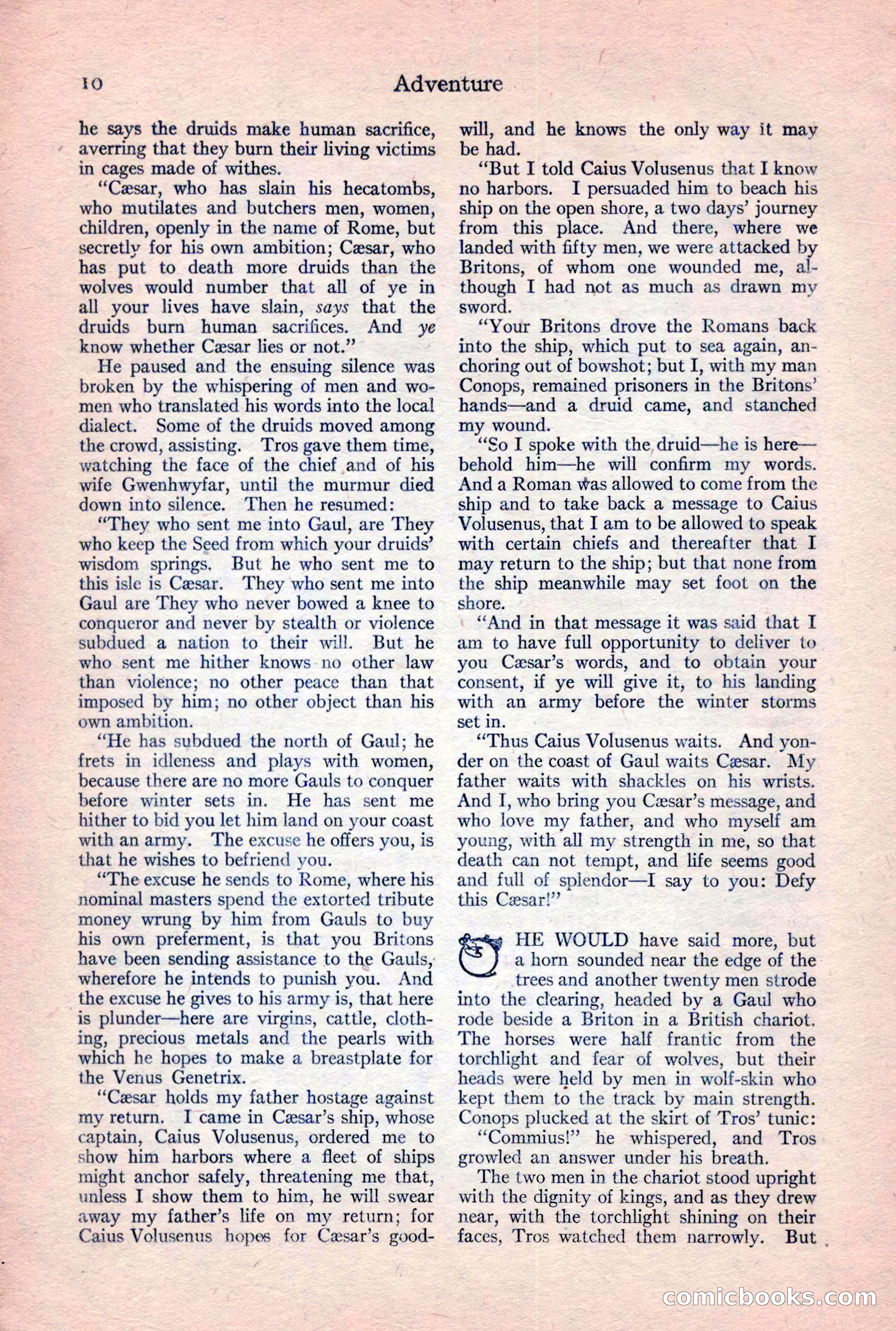 Adventure Magazine, February 10, 1925 — page 12 of 196