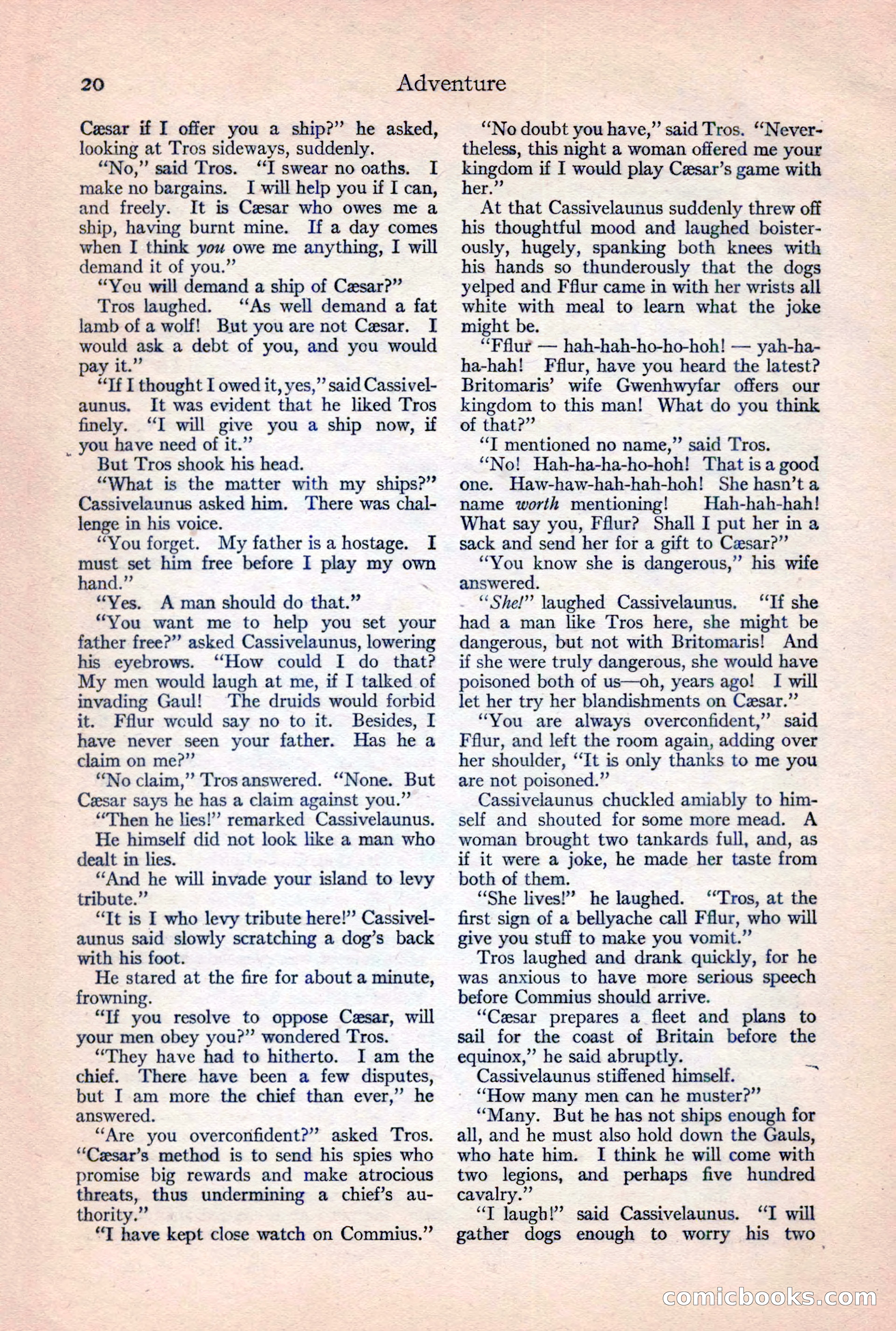 Adventure Magazine, February 10, 1925 — page 22 of 196