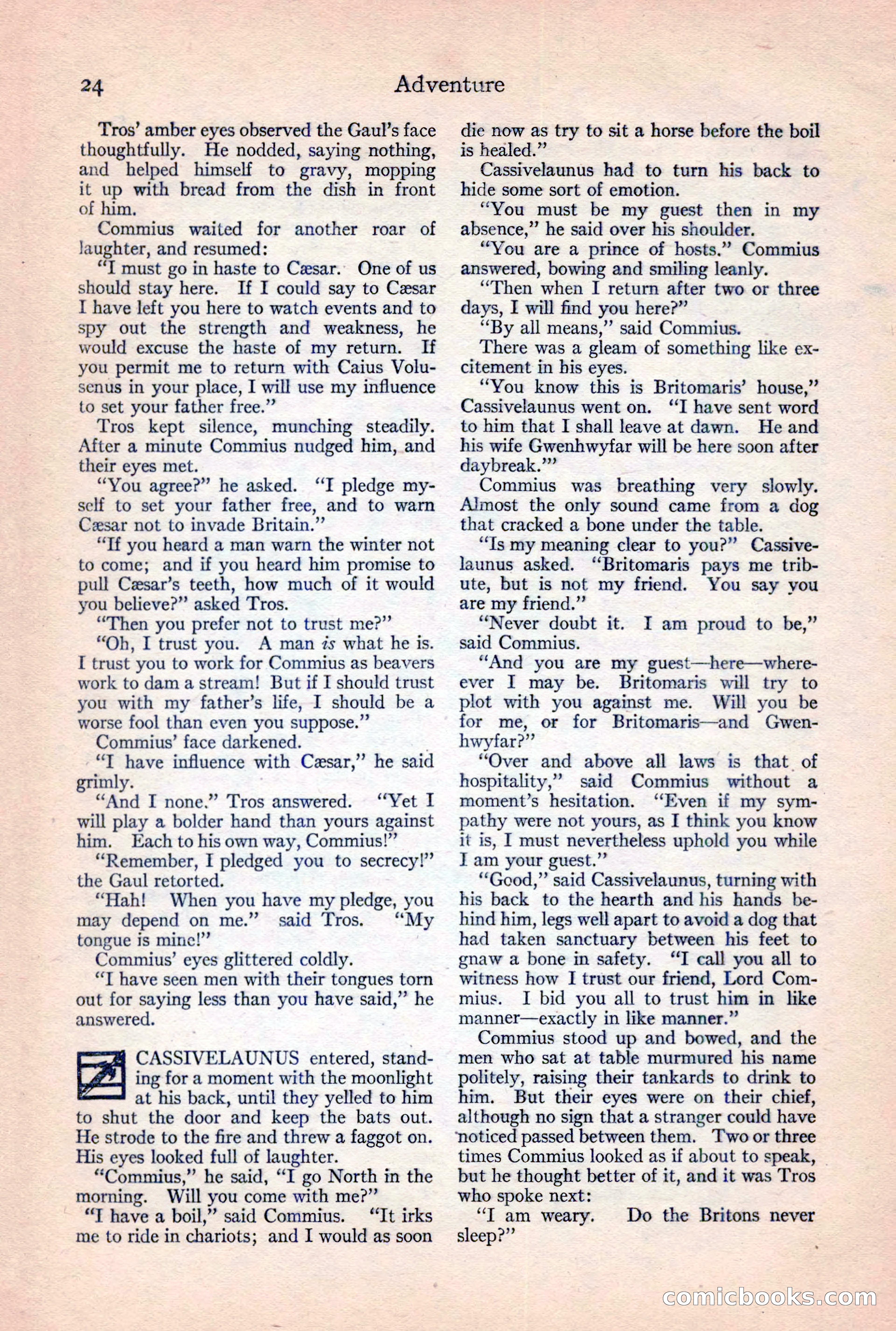 Adventure Magazine, February 10, 1925 — page 26 of 196