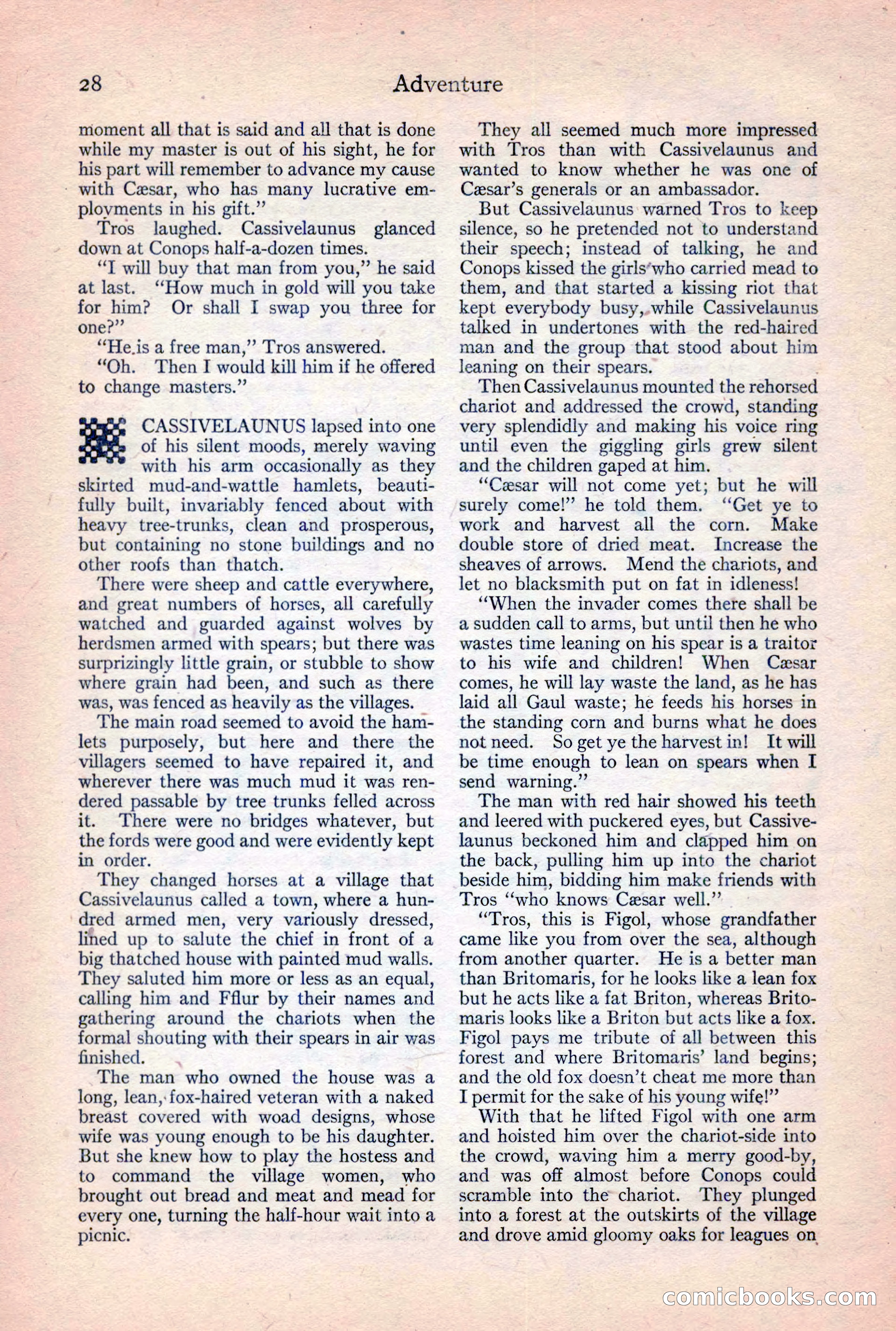 Adventure Magazine, February 10, 1925 — page 30 of 196