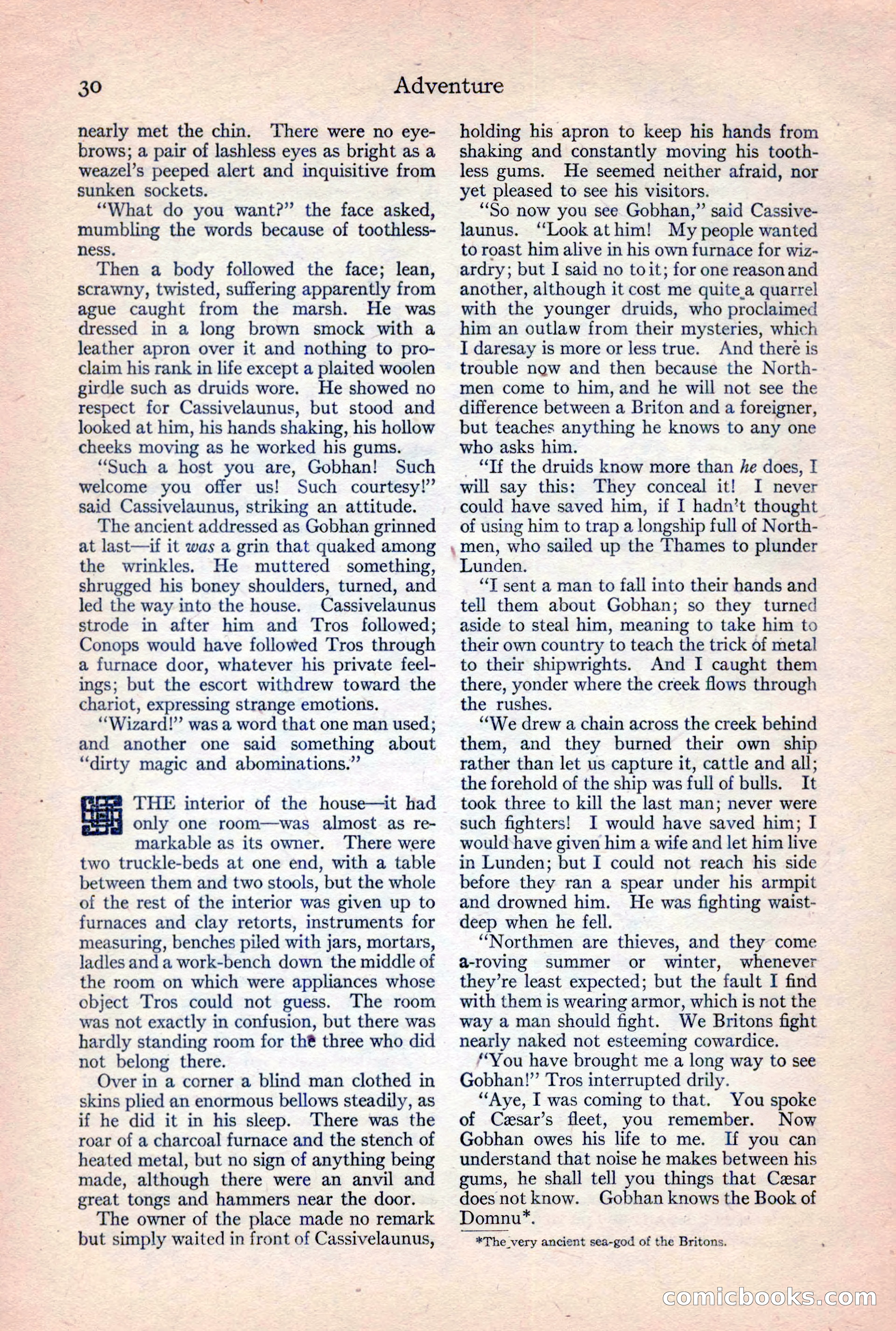 Adventure Magazine, February 10, 1925 — page 32 of 196