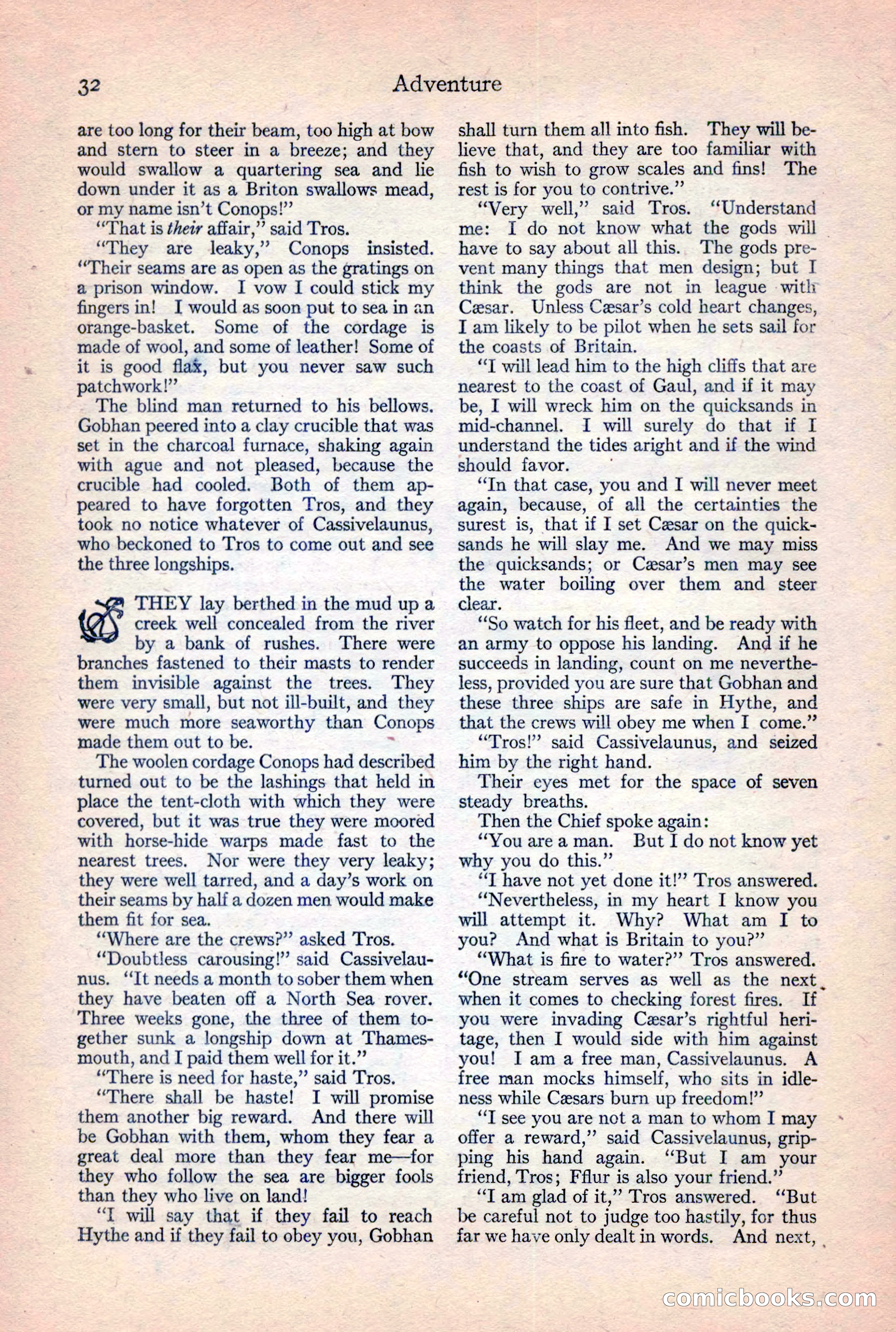 Adventure Magazine, February 10, 1925 — page 34 of 196