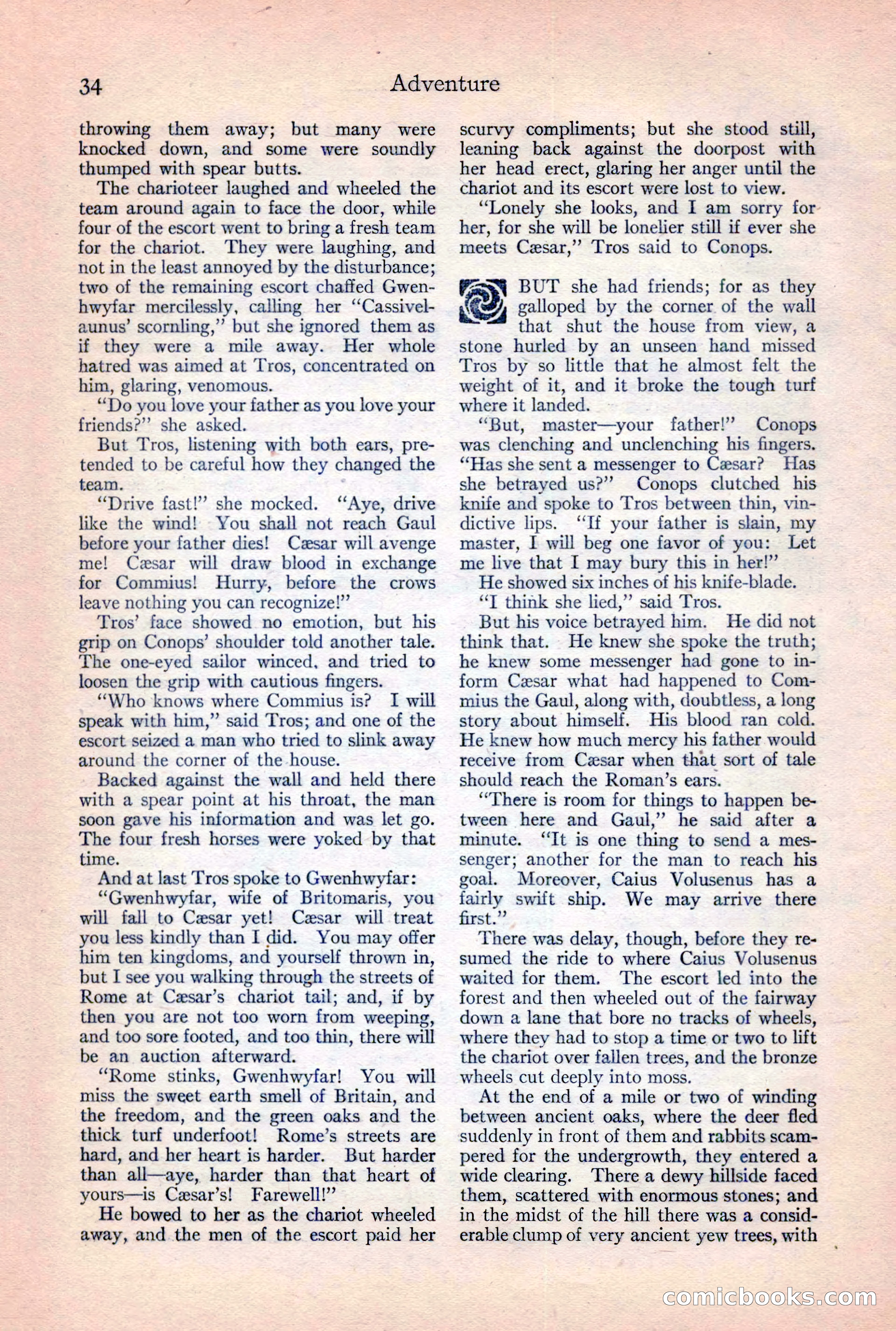 Adventure Magazine, February 10, 1925 — page 36 of 196