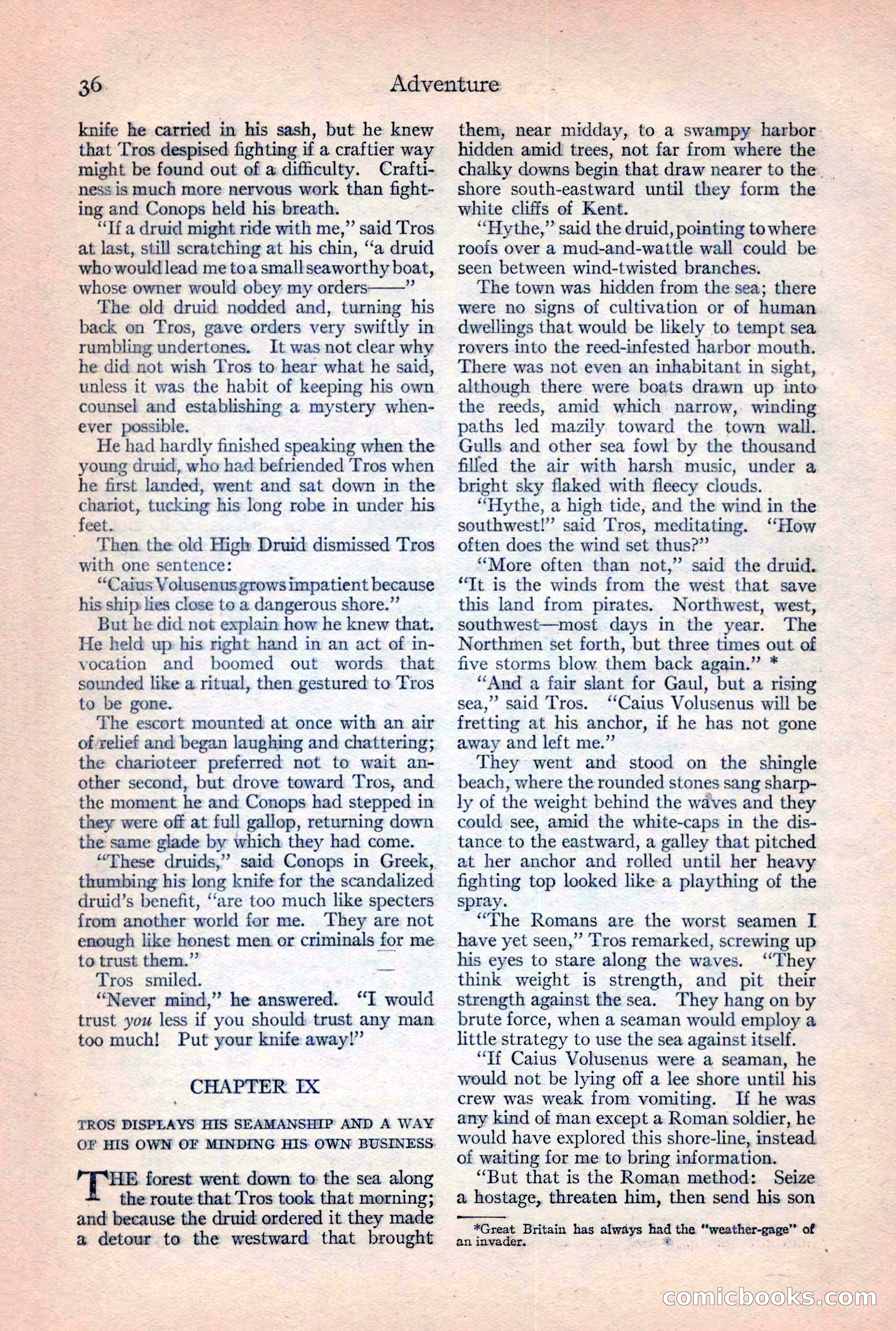Adventure Magazine, February 10, 1925 — page 38 of 196