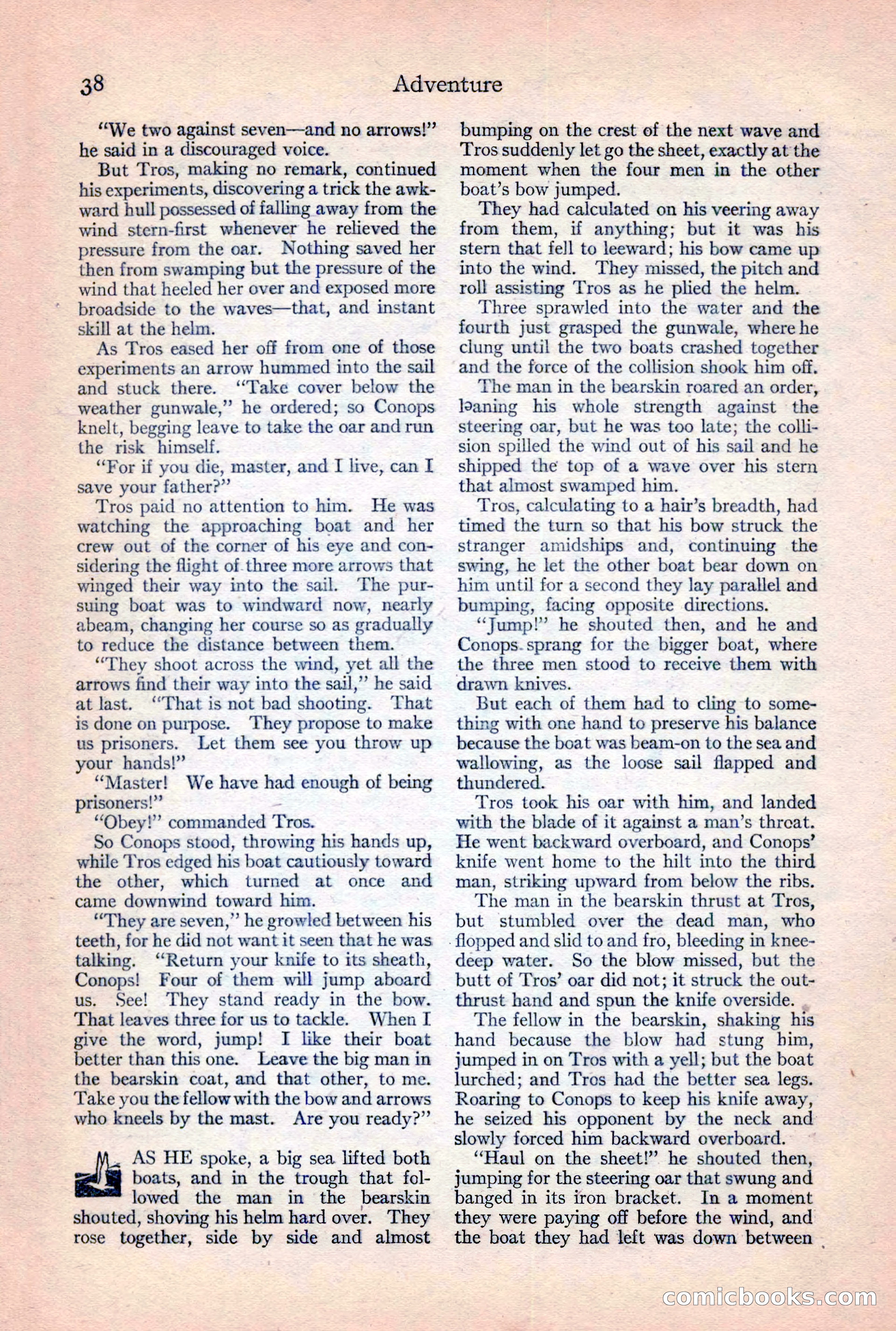 Adventure Magazine, February 10, 1925 — page 40 of 196