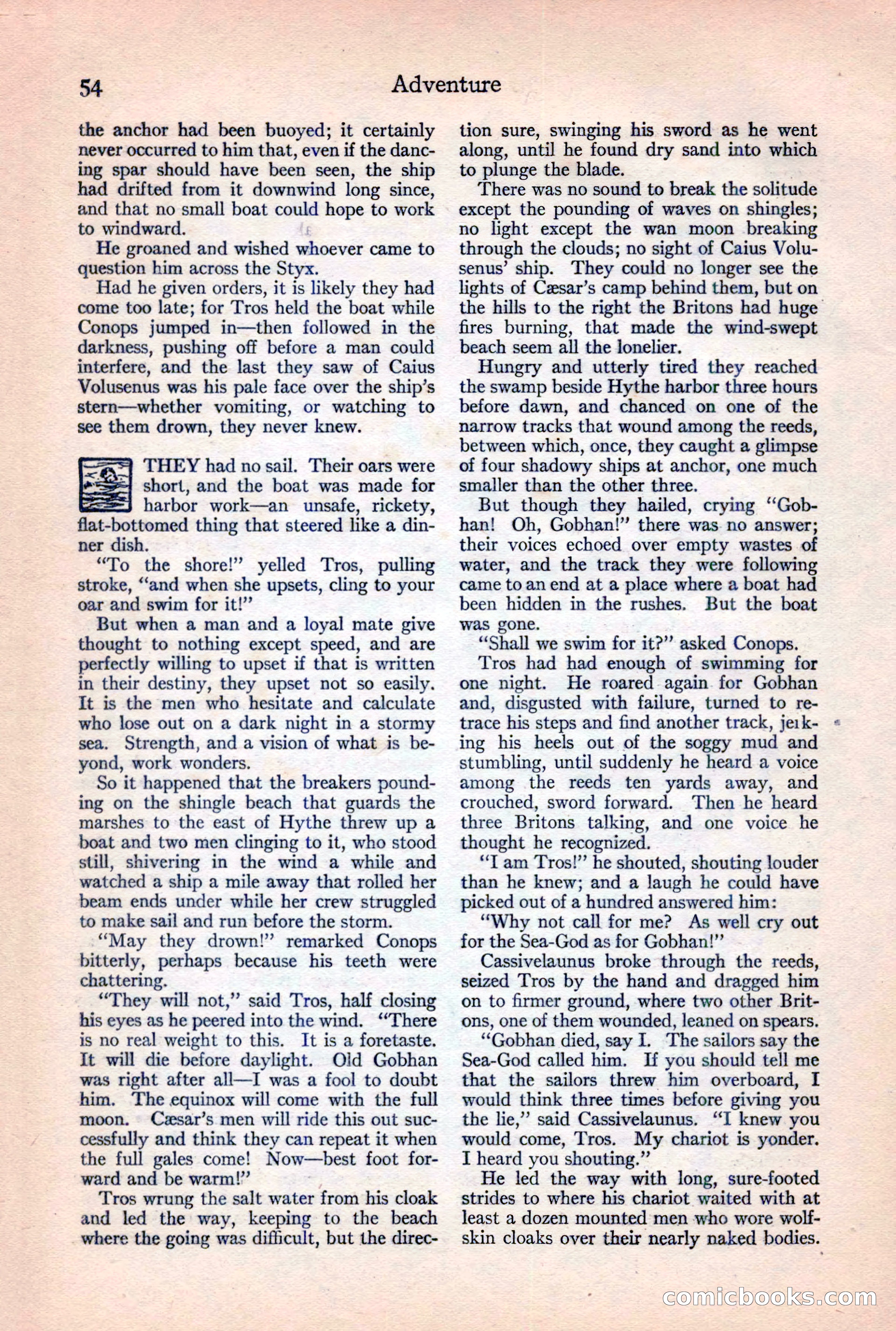 Adventure Magazine, February 10, 1925 — page 56 of 196