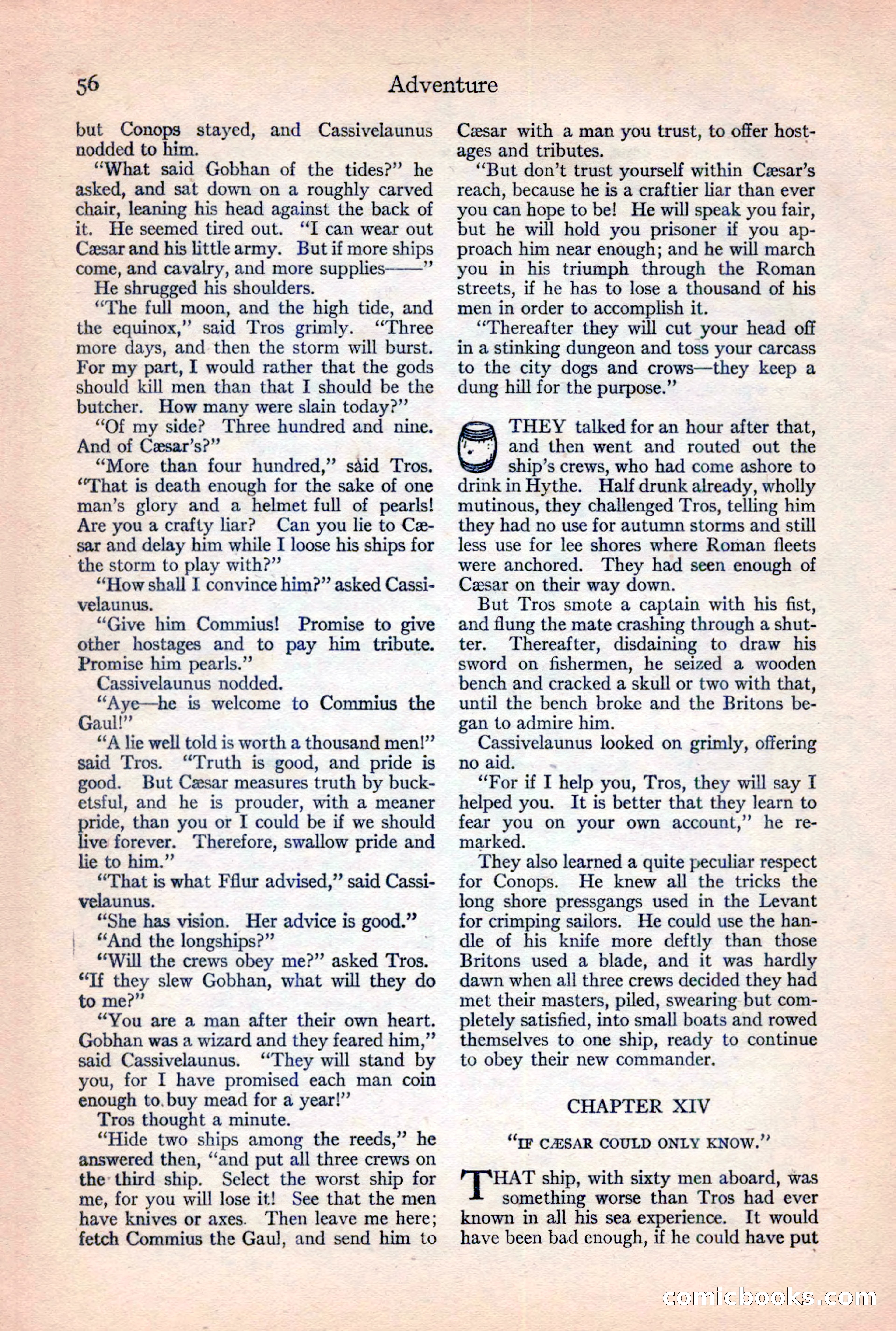 Adventure Magazine, February 10, 1925 — page 58 of 196