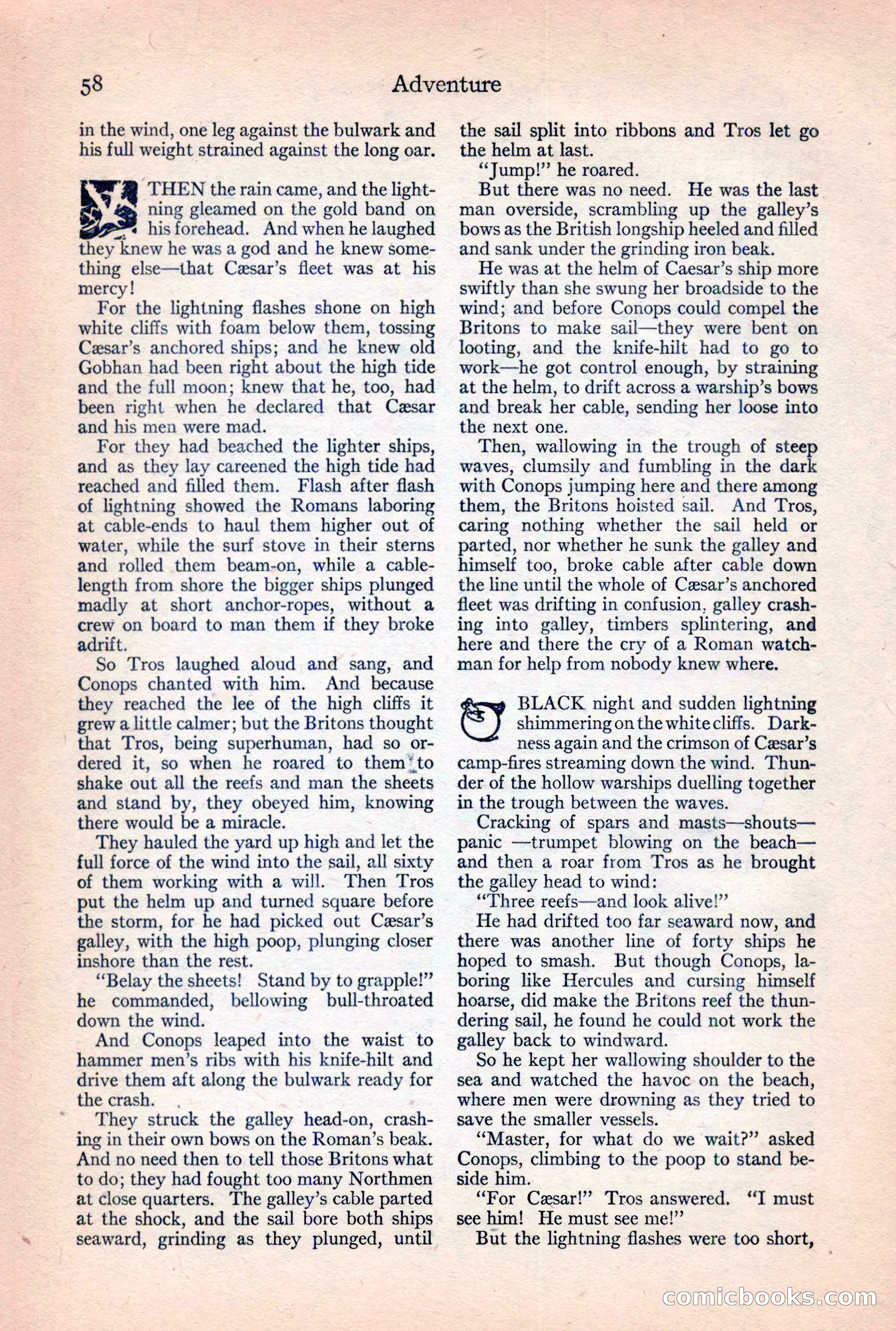 Adventure Magazine, February 10, 1925 — page 60 of 196