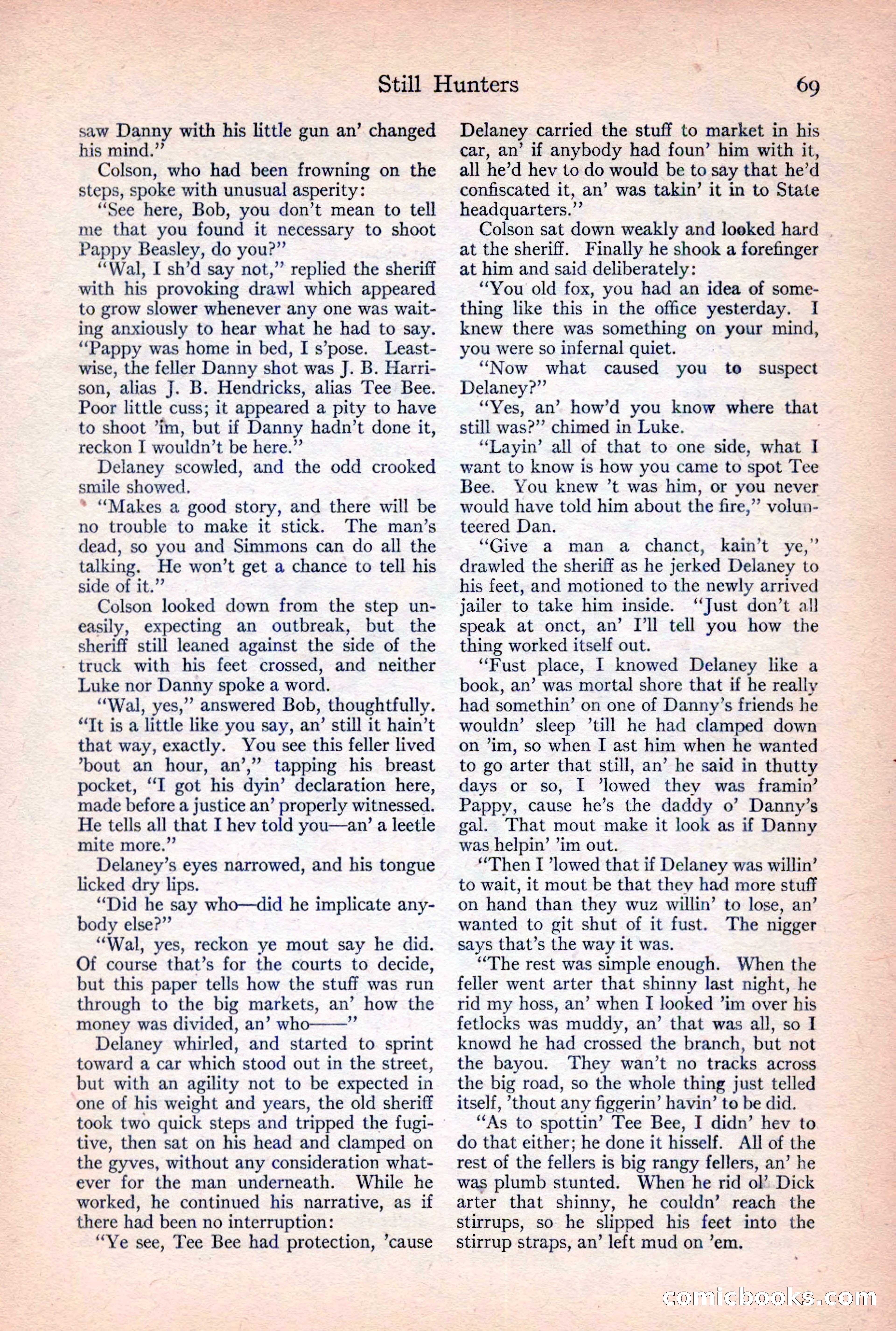 Adventure Magazine, February 10, 1925 — page 71 of 196