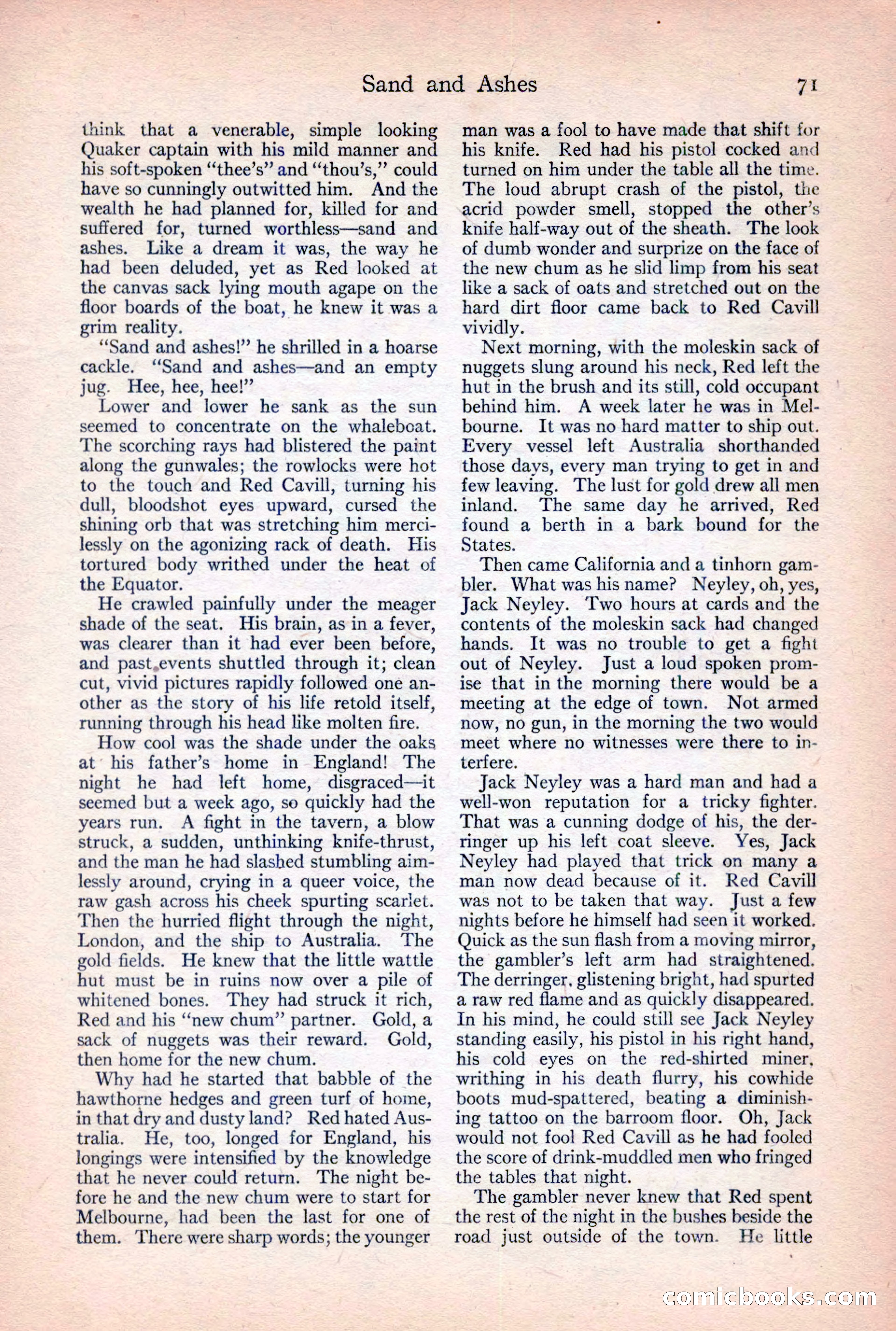 Adventure Magazine, February 10, 1925 — page 73 of 196