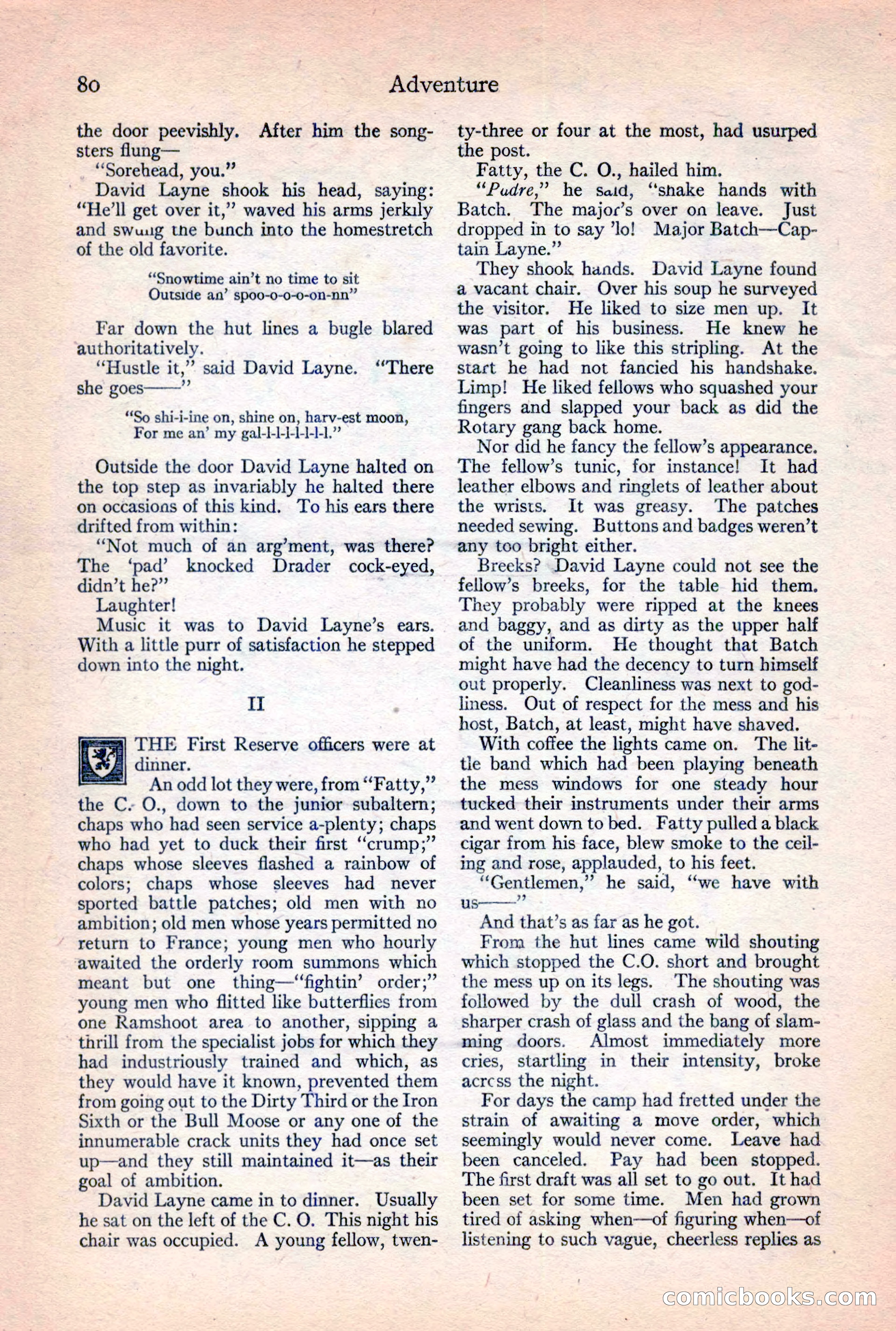 Adventure Magazine, February 10, 1925 — page 82 of 196