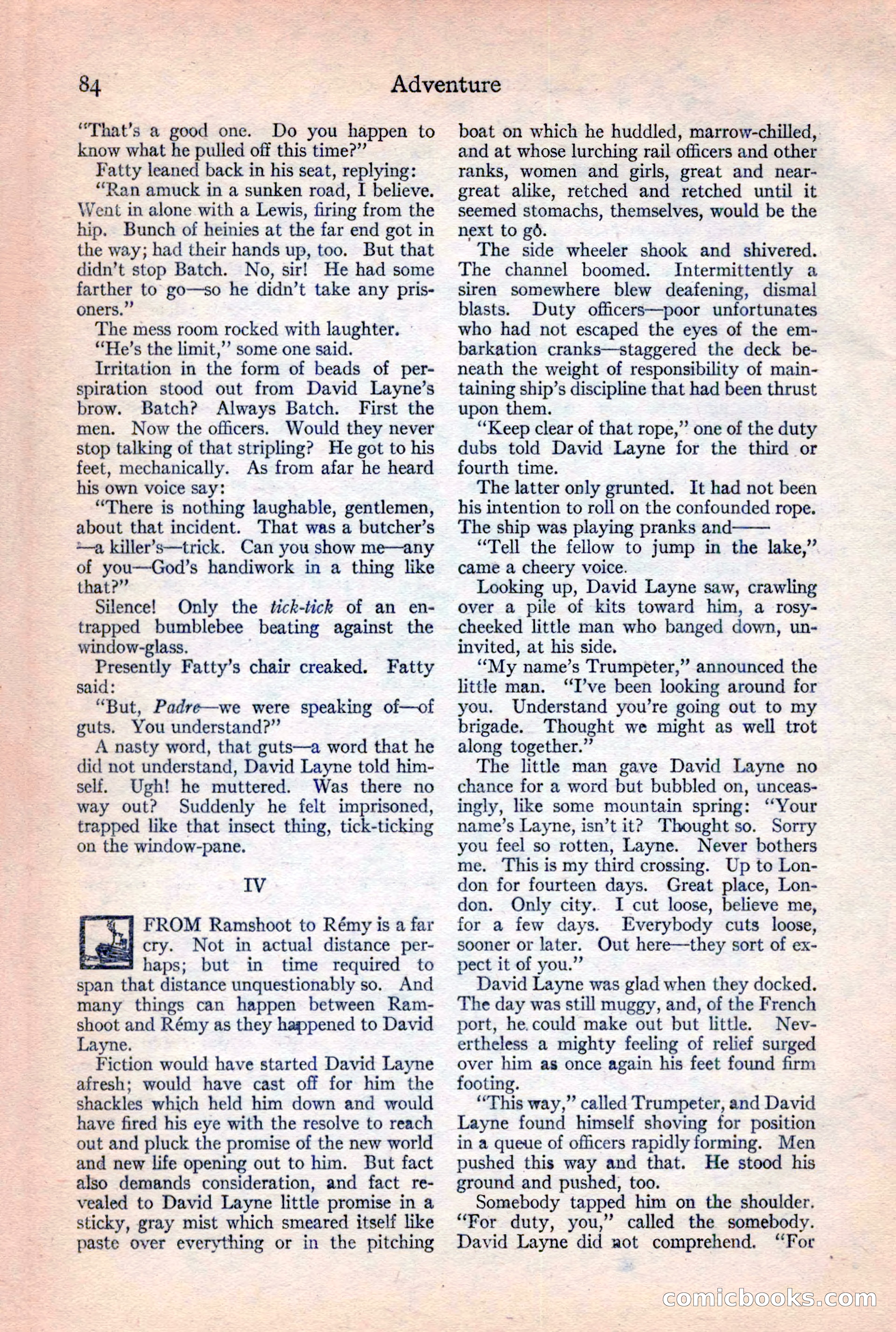 Adventure Magazine, February 10, 1925 — page 86 of 196