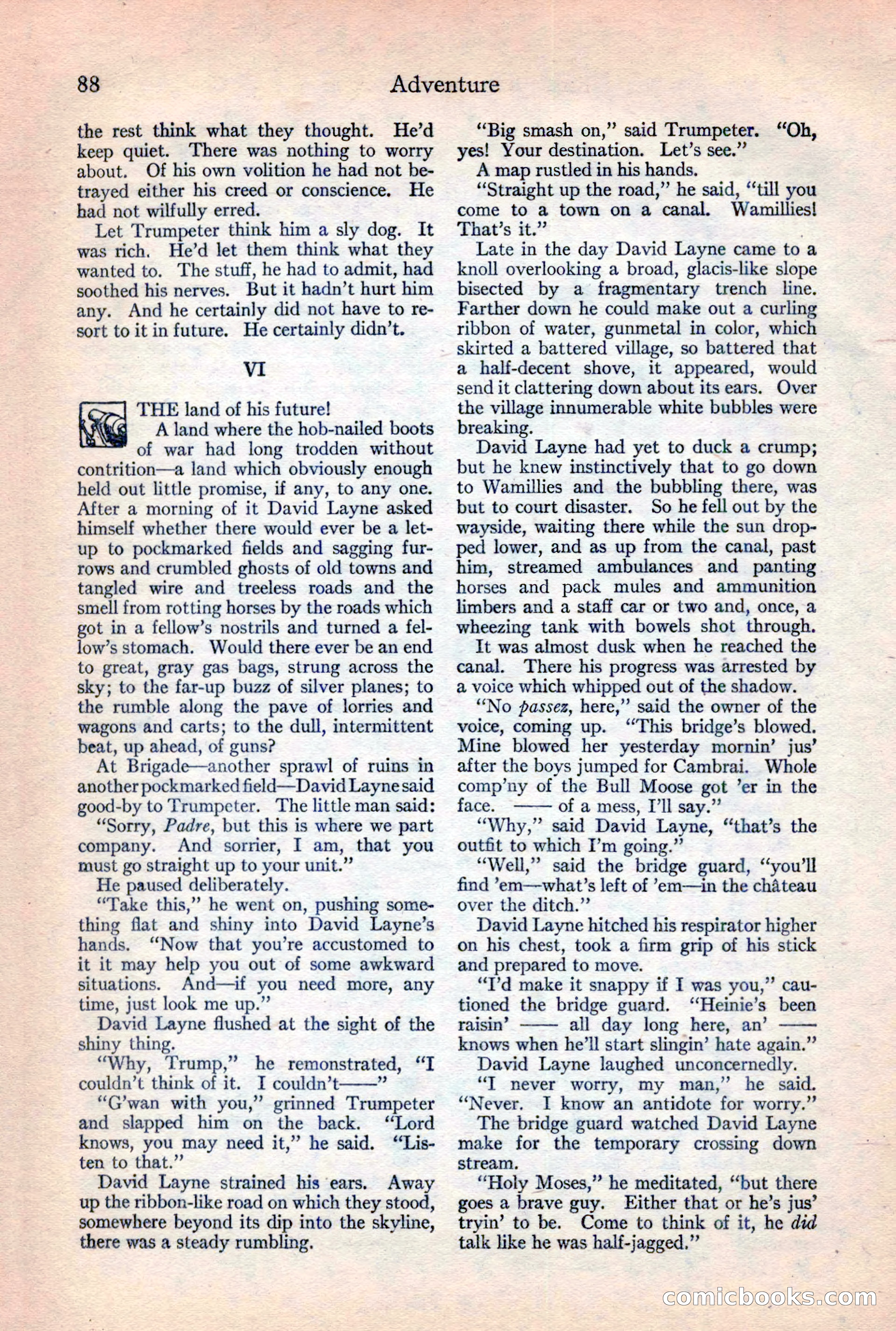 Adventure Magazine, February 10, 1925 — page 90 of 196