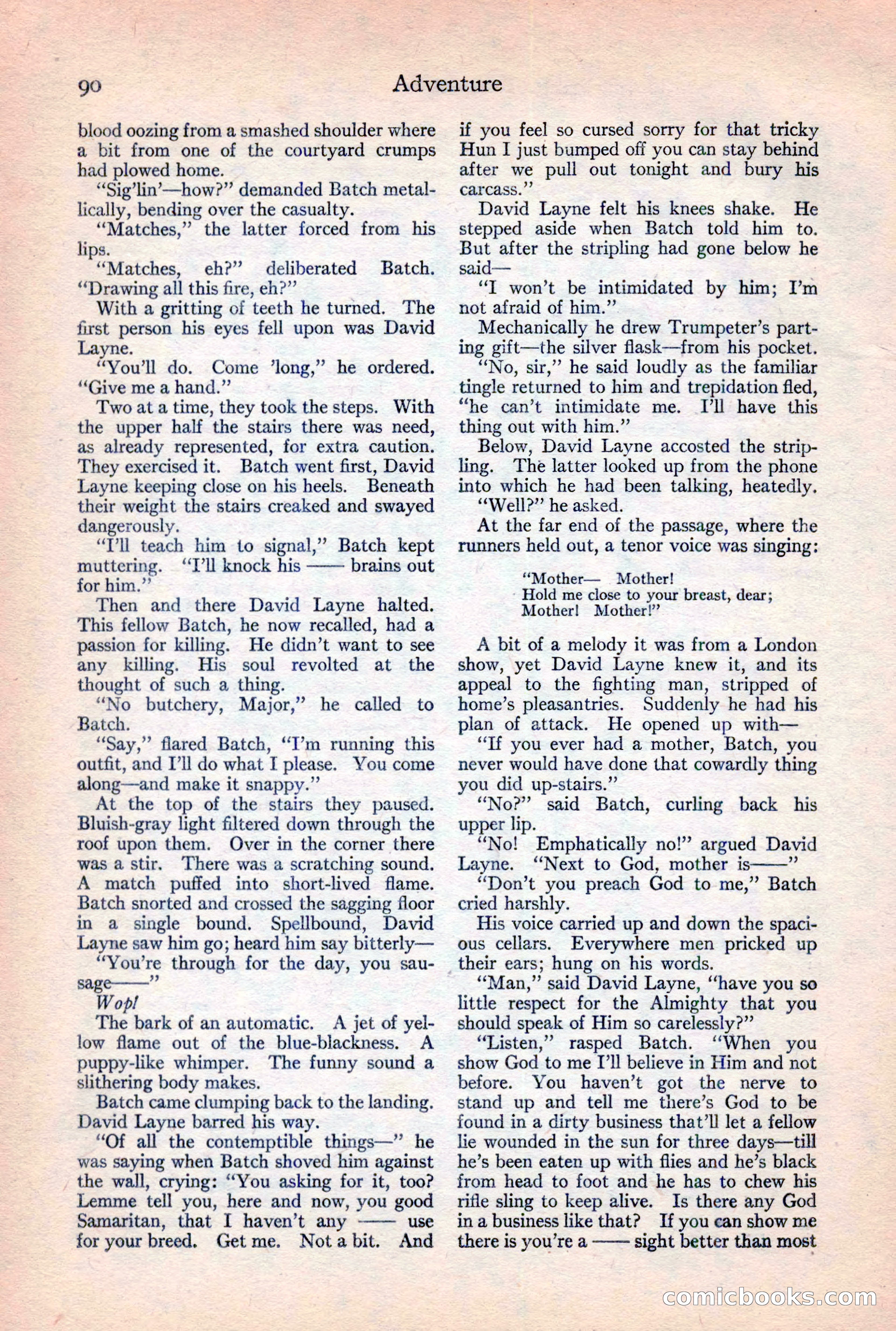 Adventure Magazine, February 10, 1925 — page 92 of 196