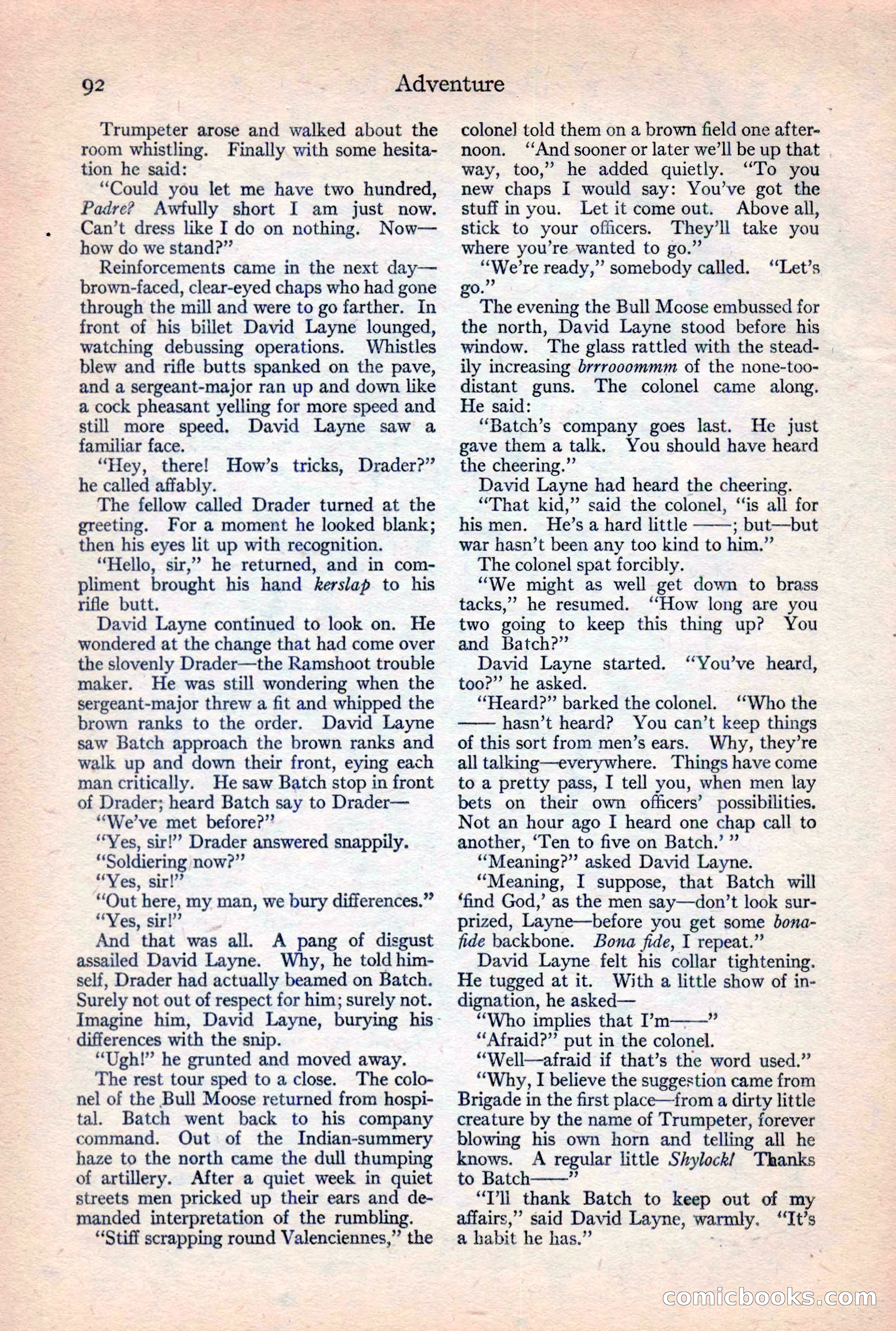 Adventure Magazine, February 10, 1925 — page 94 of 196
