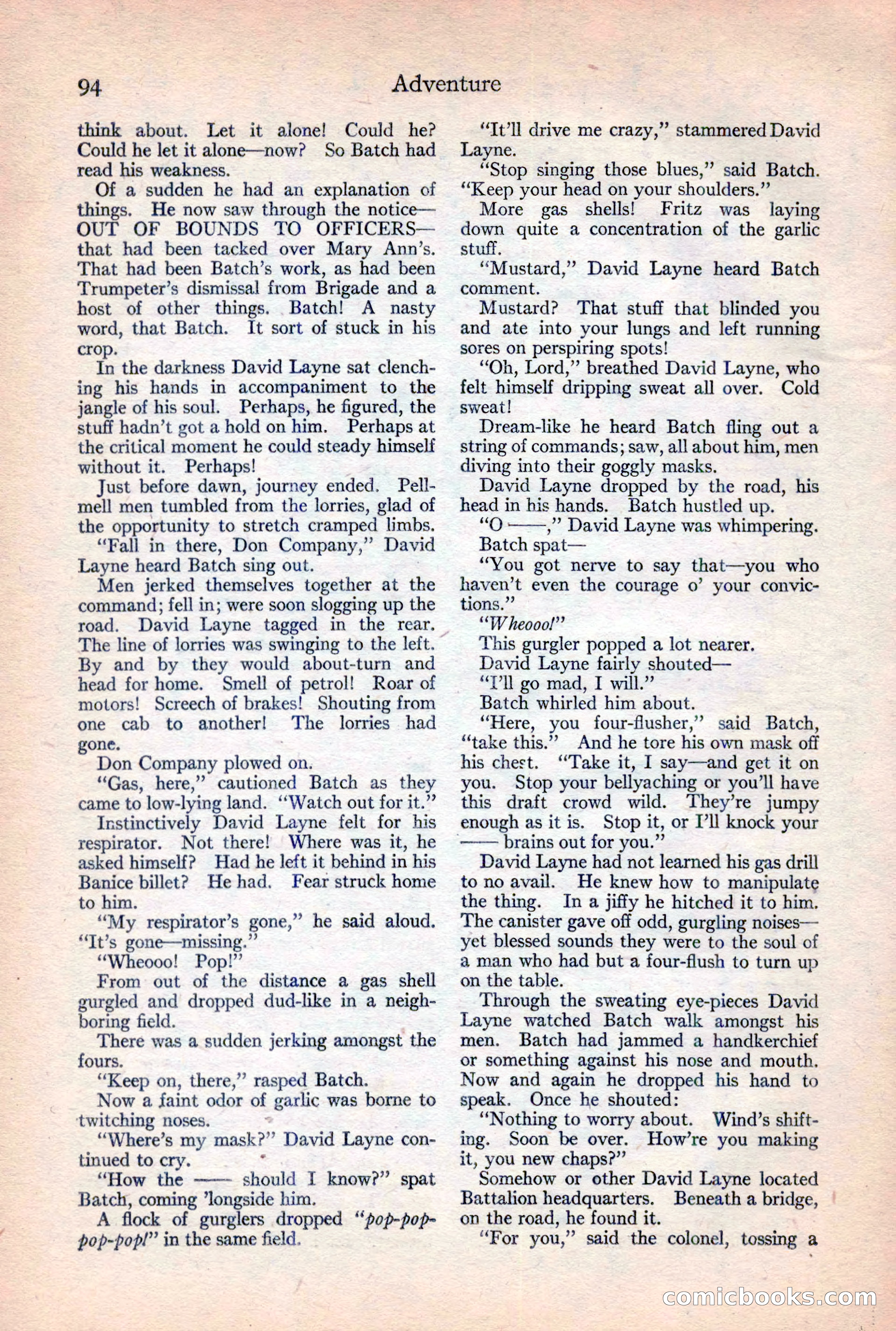 Adventure Magazine, February 10, 1925 — page 96 of 196