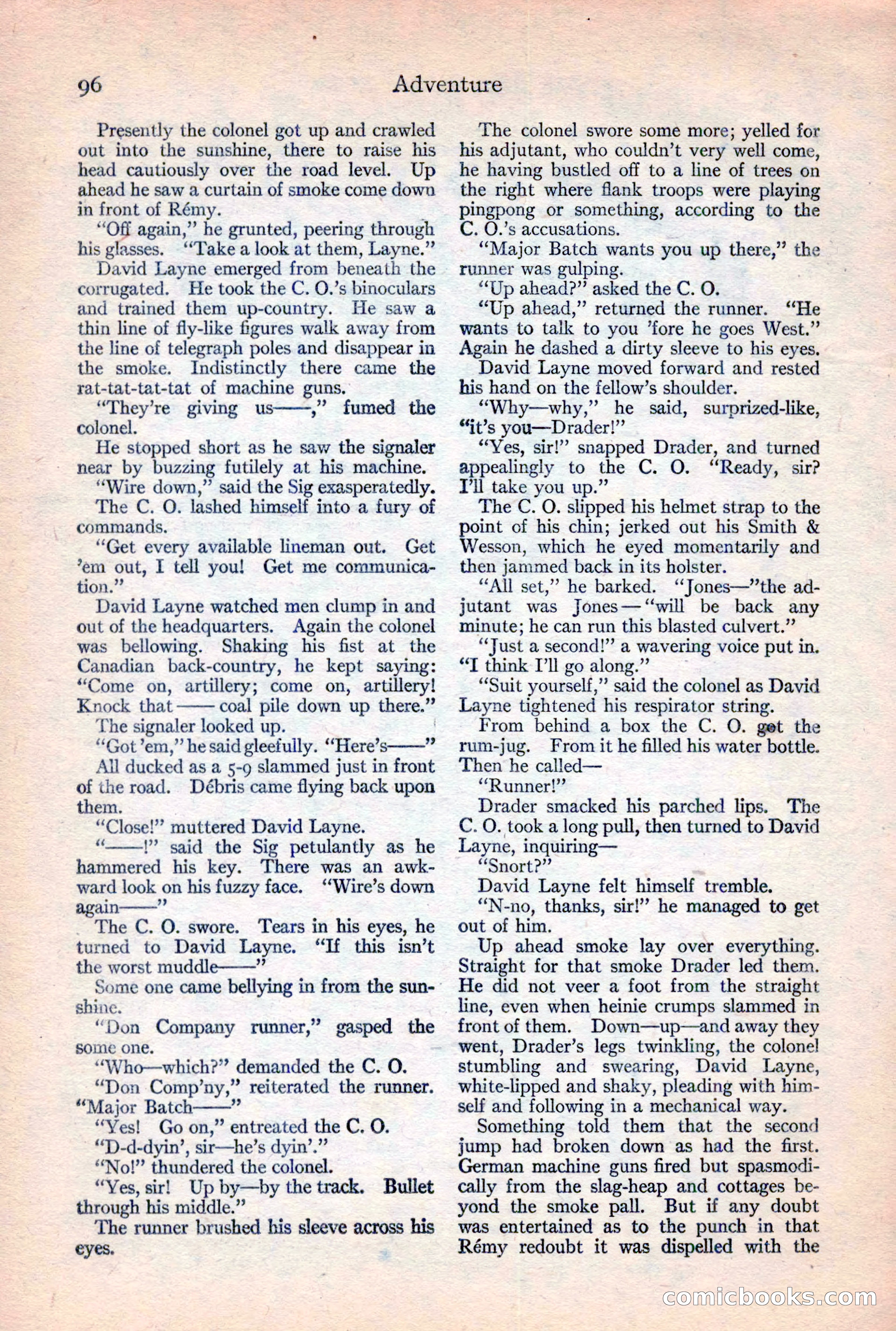 Adventure Magazine, February 10, 1925 — page 98 of 196