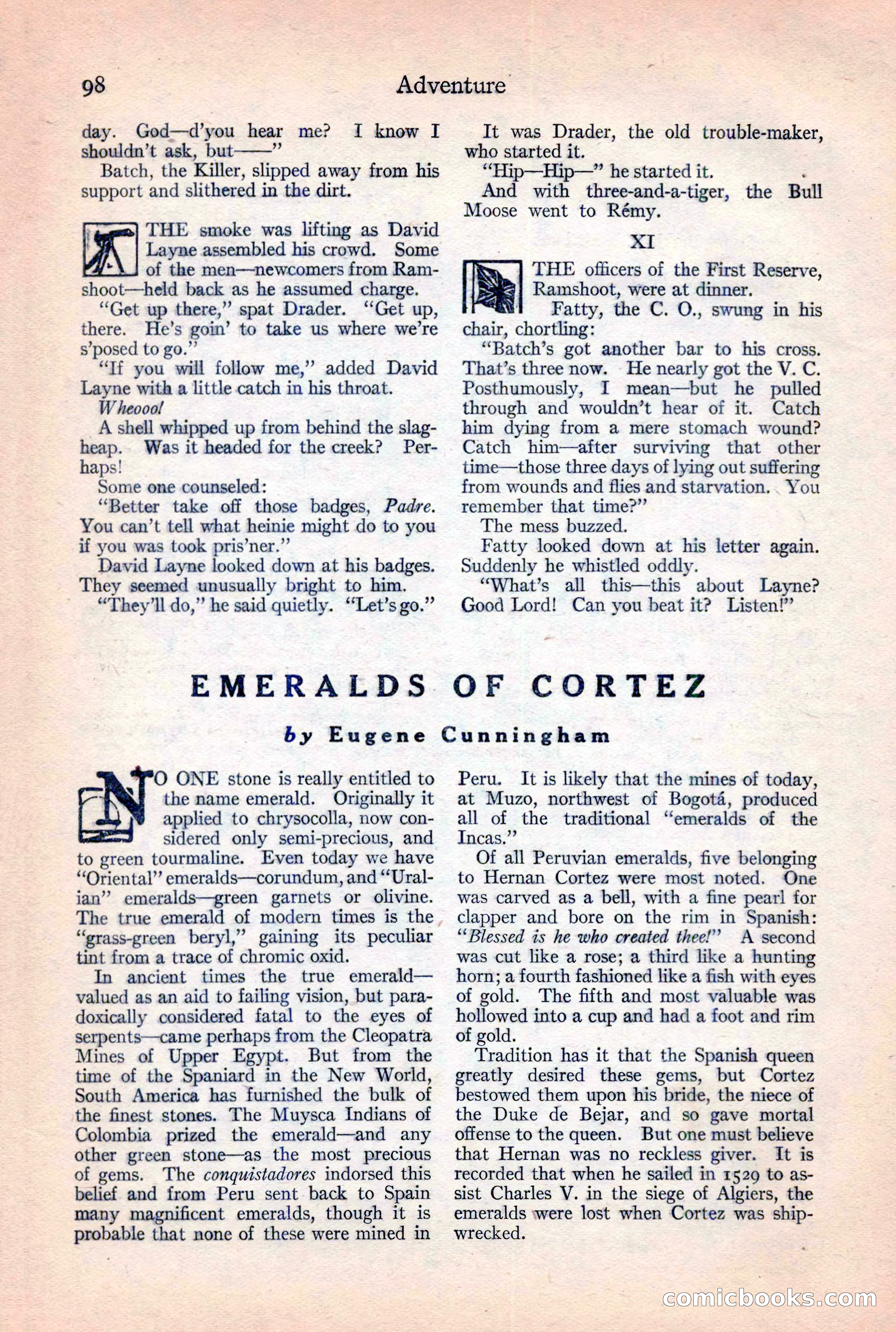 Adventure Magazine, February 10, 1925 — page 100 of 196