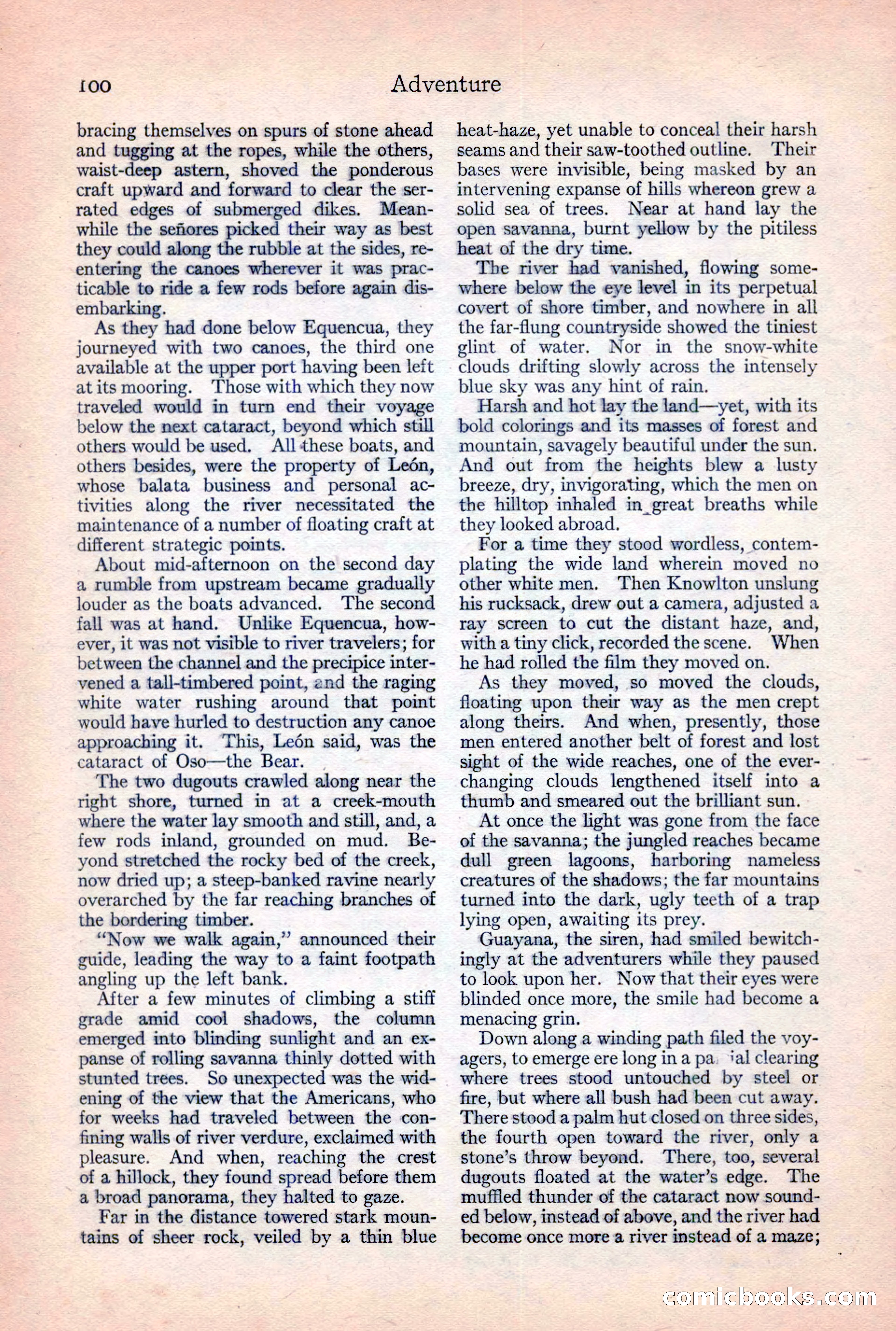 Adventure Magazine, February 10, 1925 — page 102 of 196
