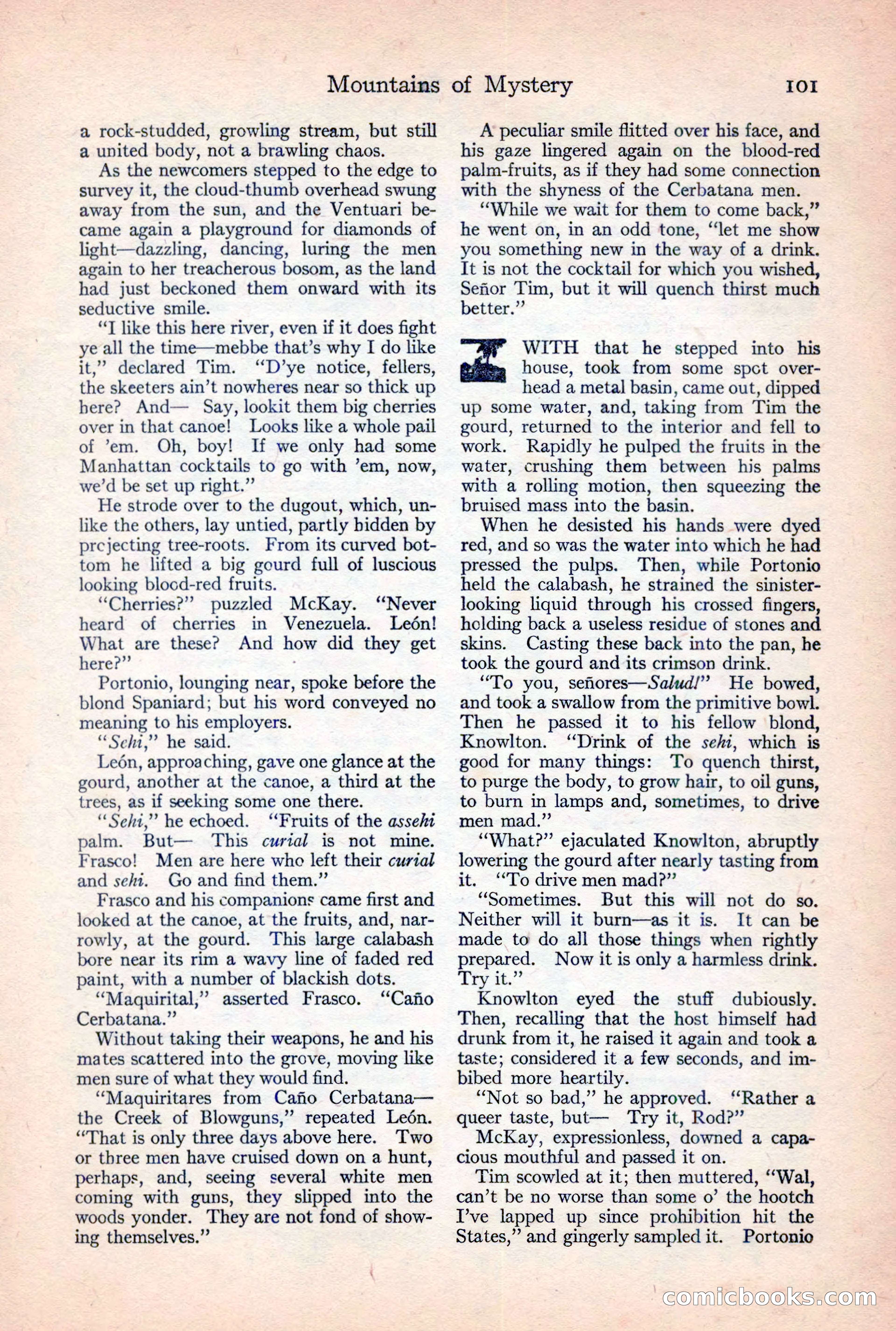 Adventure Magazine, February 10, 1925 — page 103 of 196