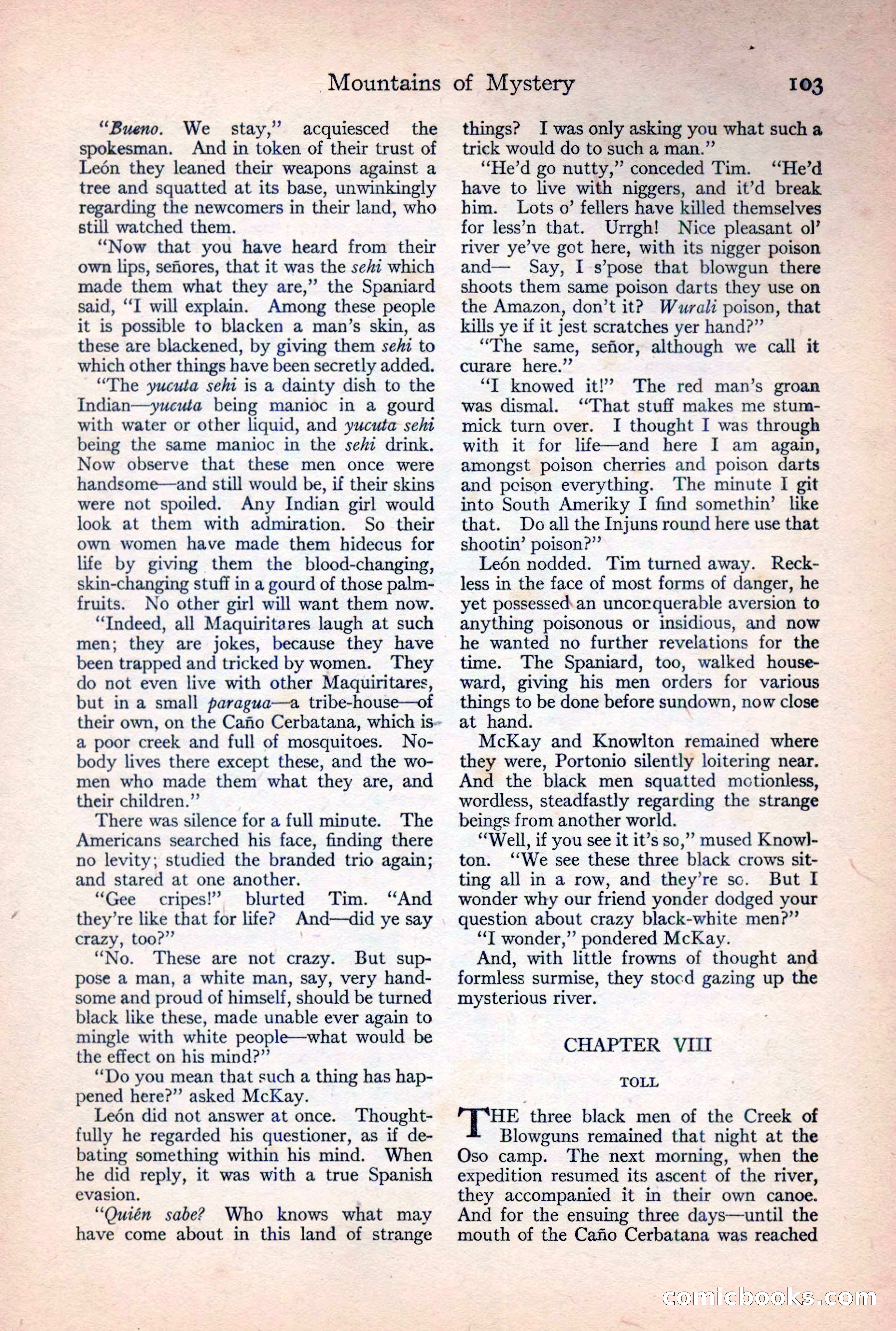 Adventure Magazine, February 10, 1925 — page 105 of 196