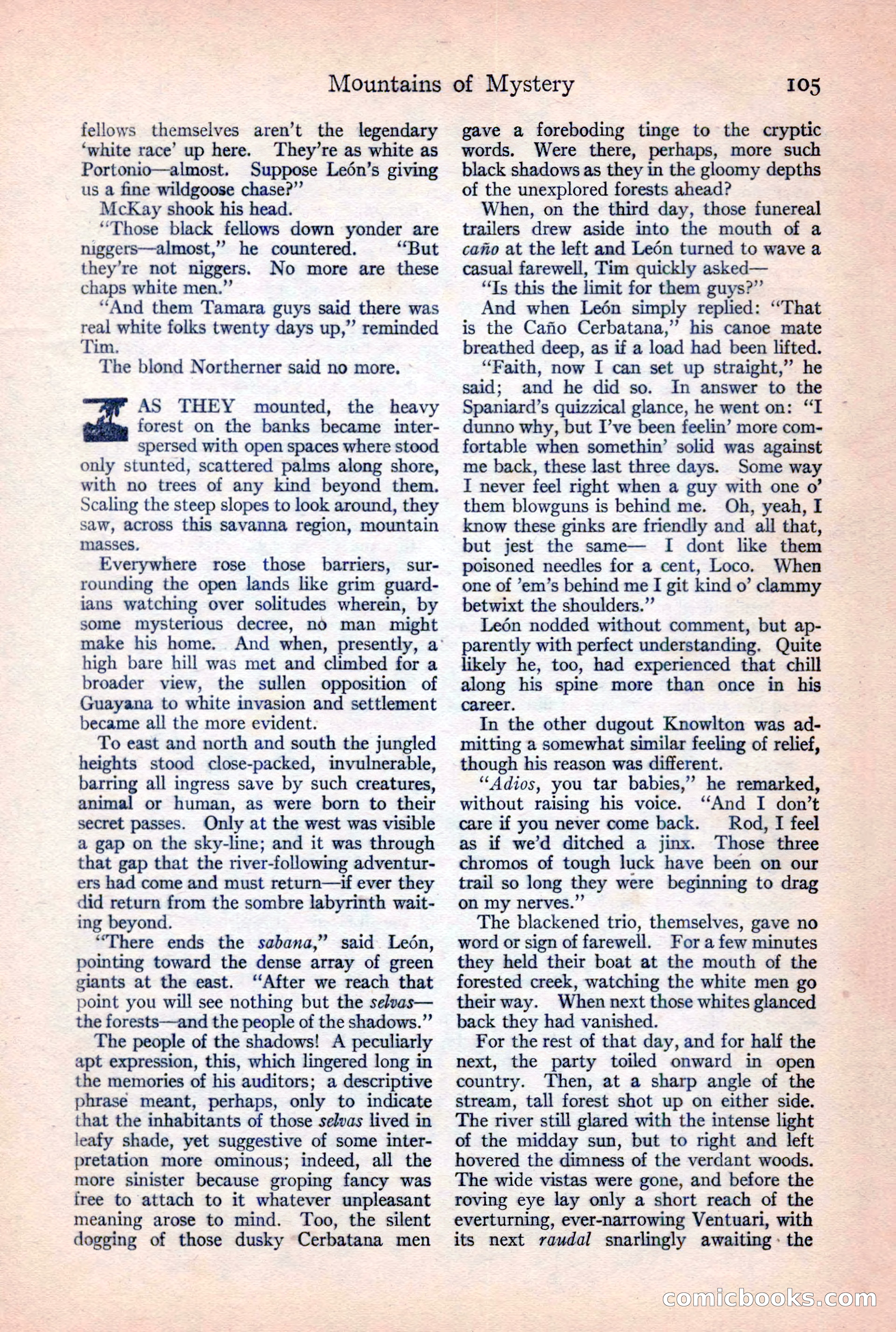 Adventure Magazine, February 10, 1925 — page 107 of 196