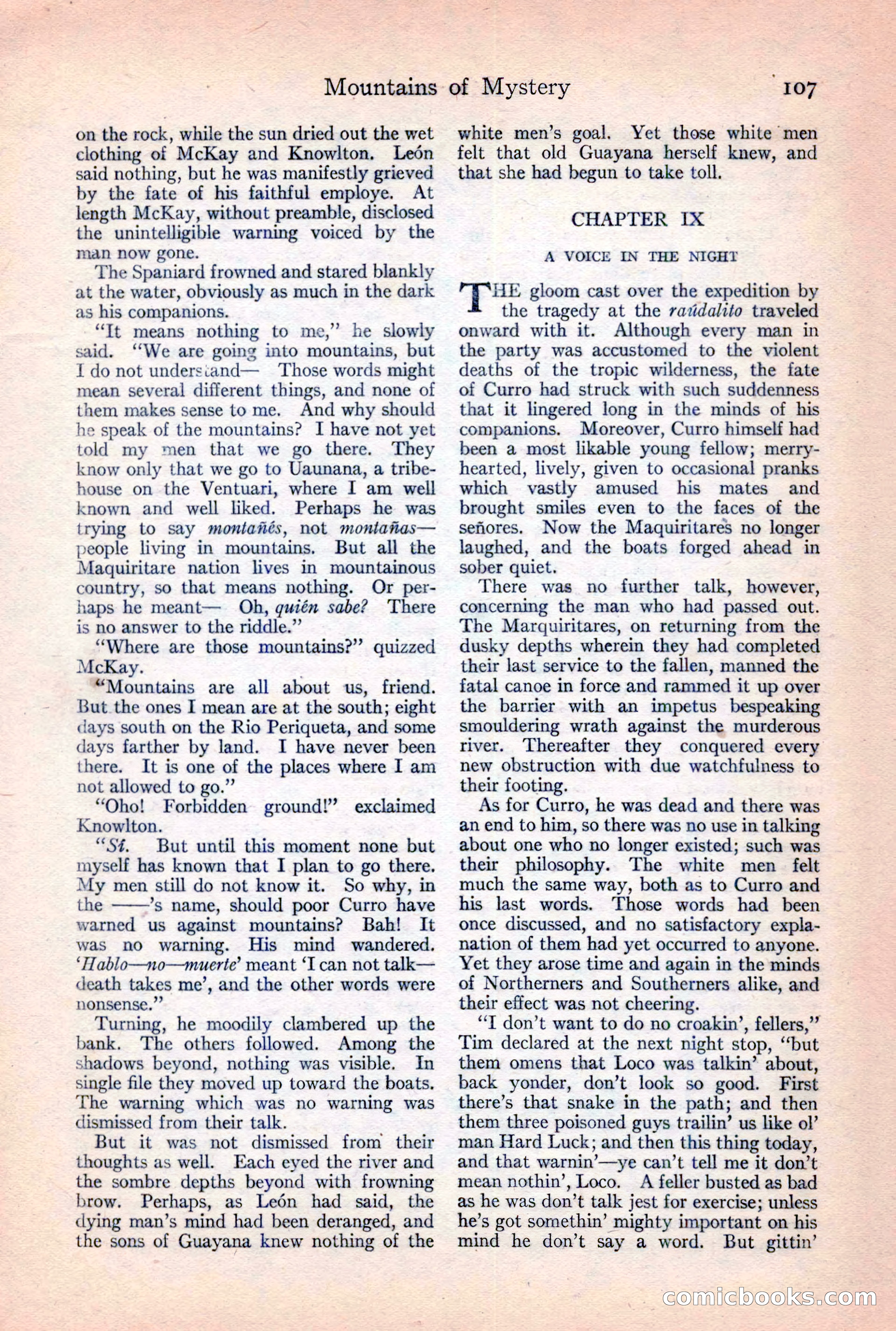 Adventure Magazine, February 10, 1925 — page 109 of 196