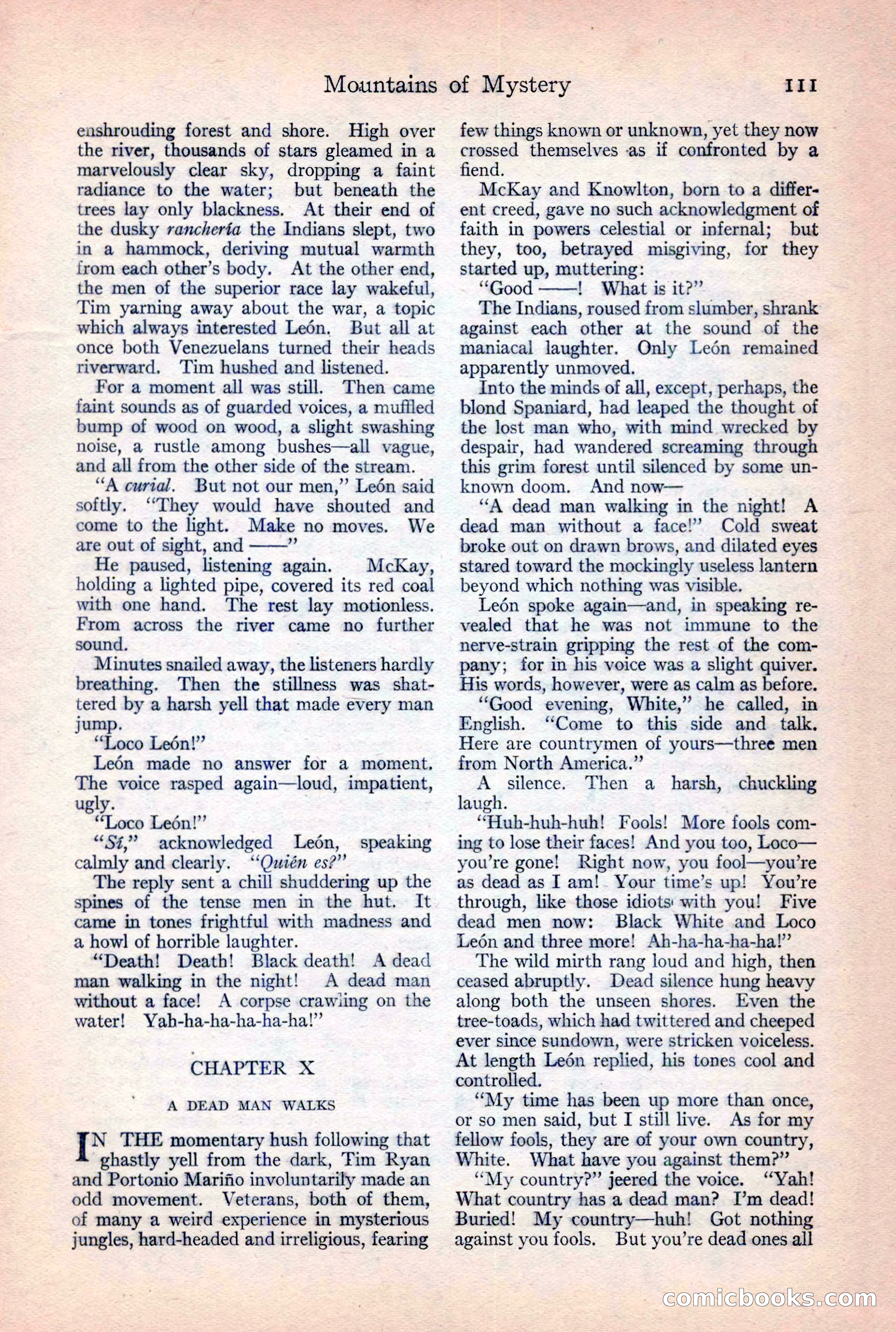 Adventure Magazine, February 10, 1925 — page 113 of 196