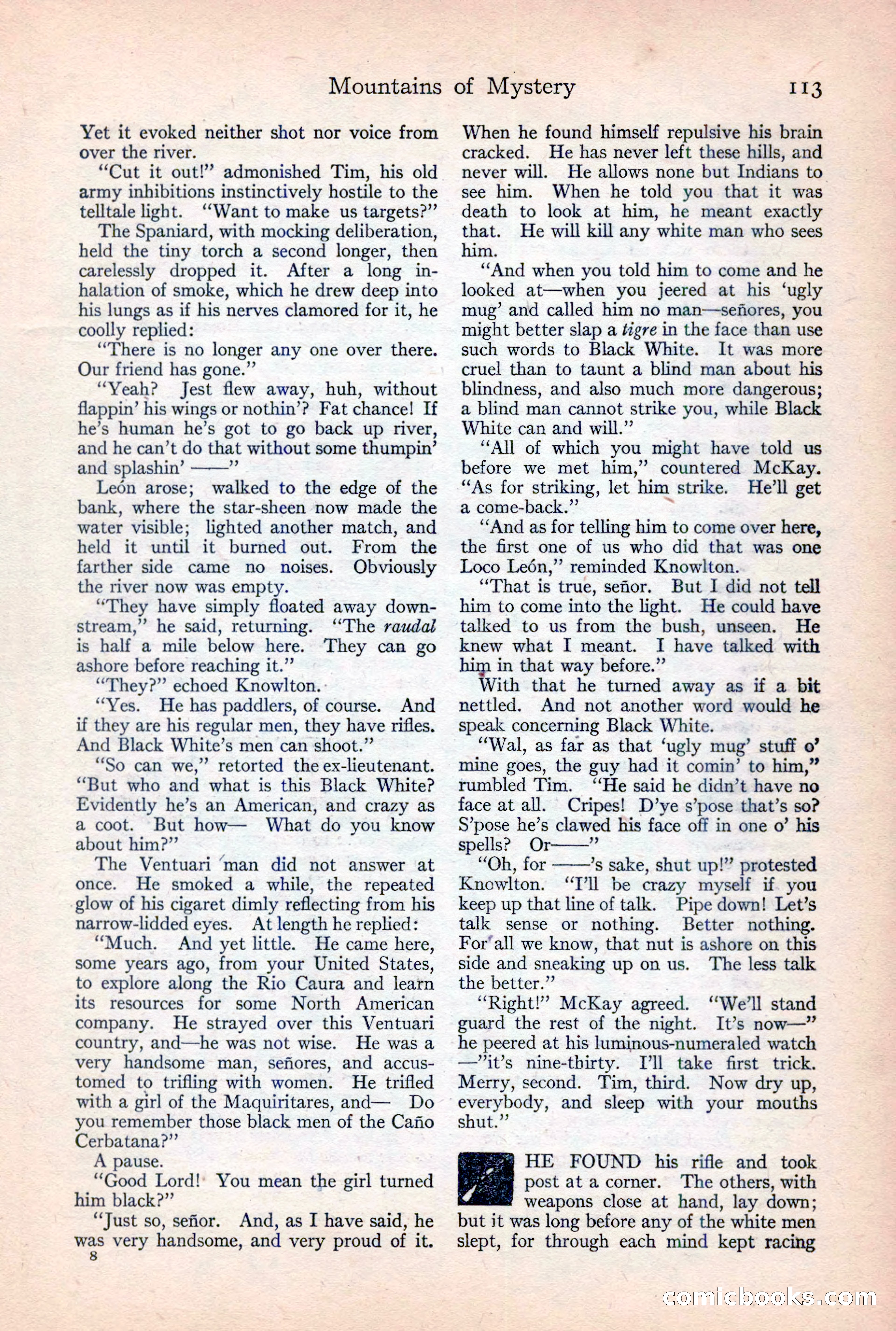 Adventure Magazine, February 10, 1925 — page 115 of 196