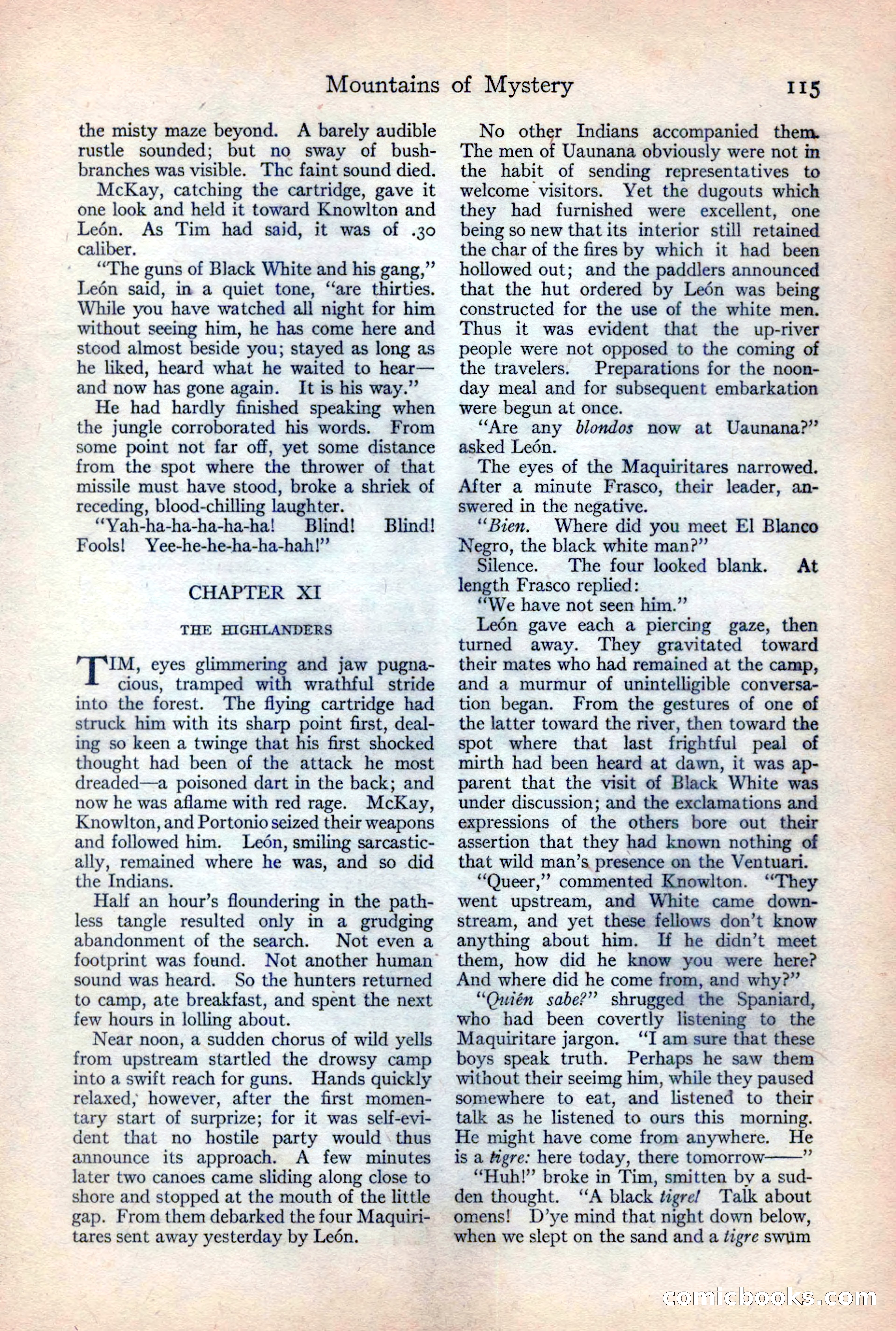 Adventure Magazine, February 10, 1925 — page 117 of 196