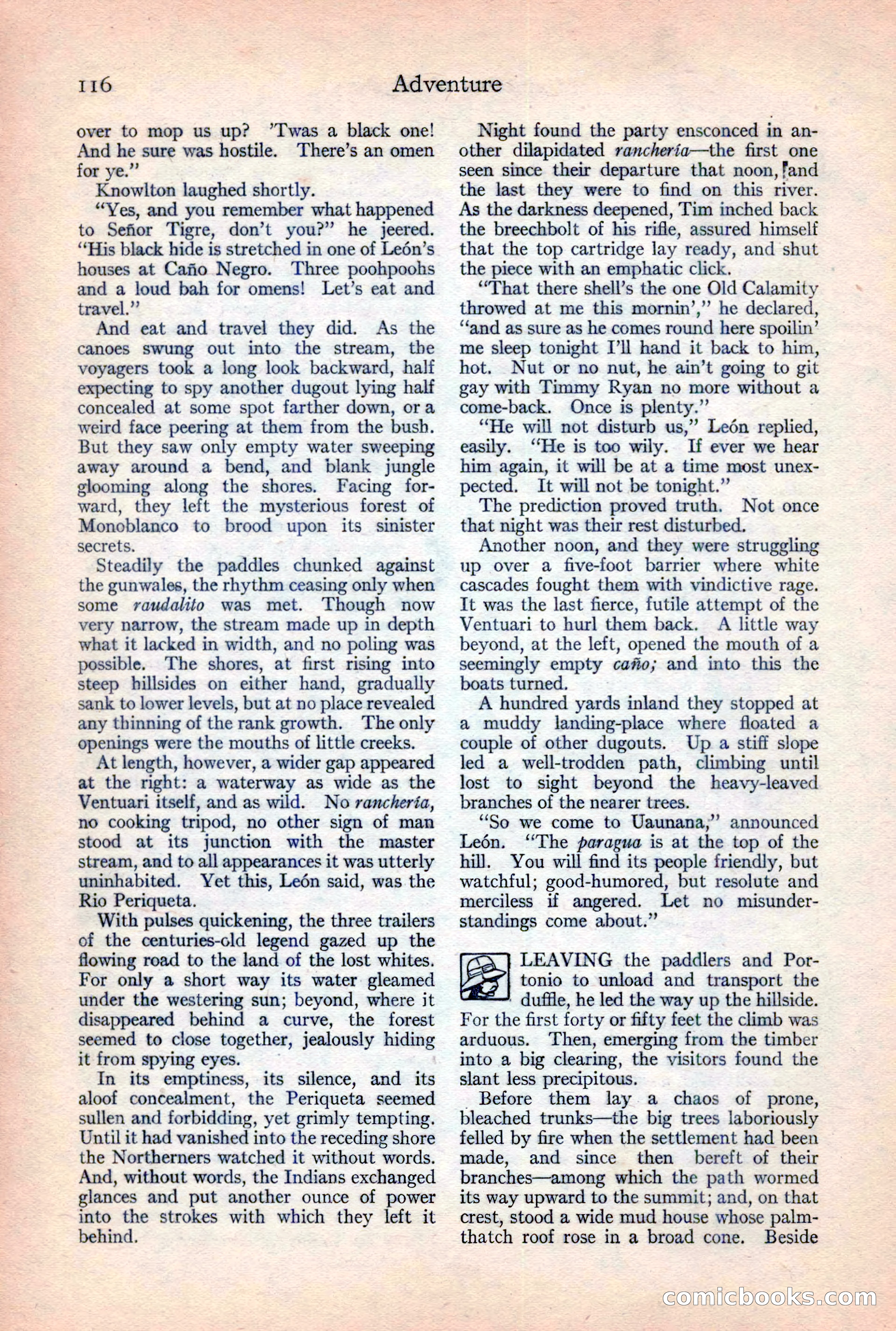 Adventure Magazine, February 10, 1925 — page 118 of 196