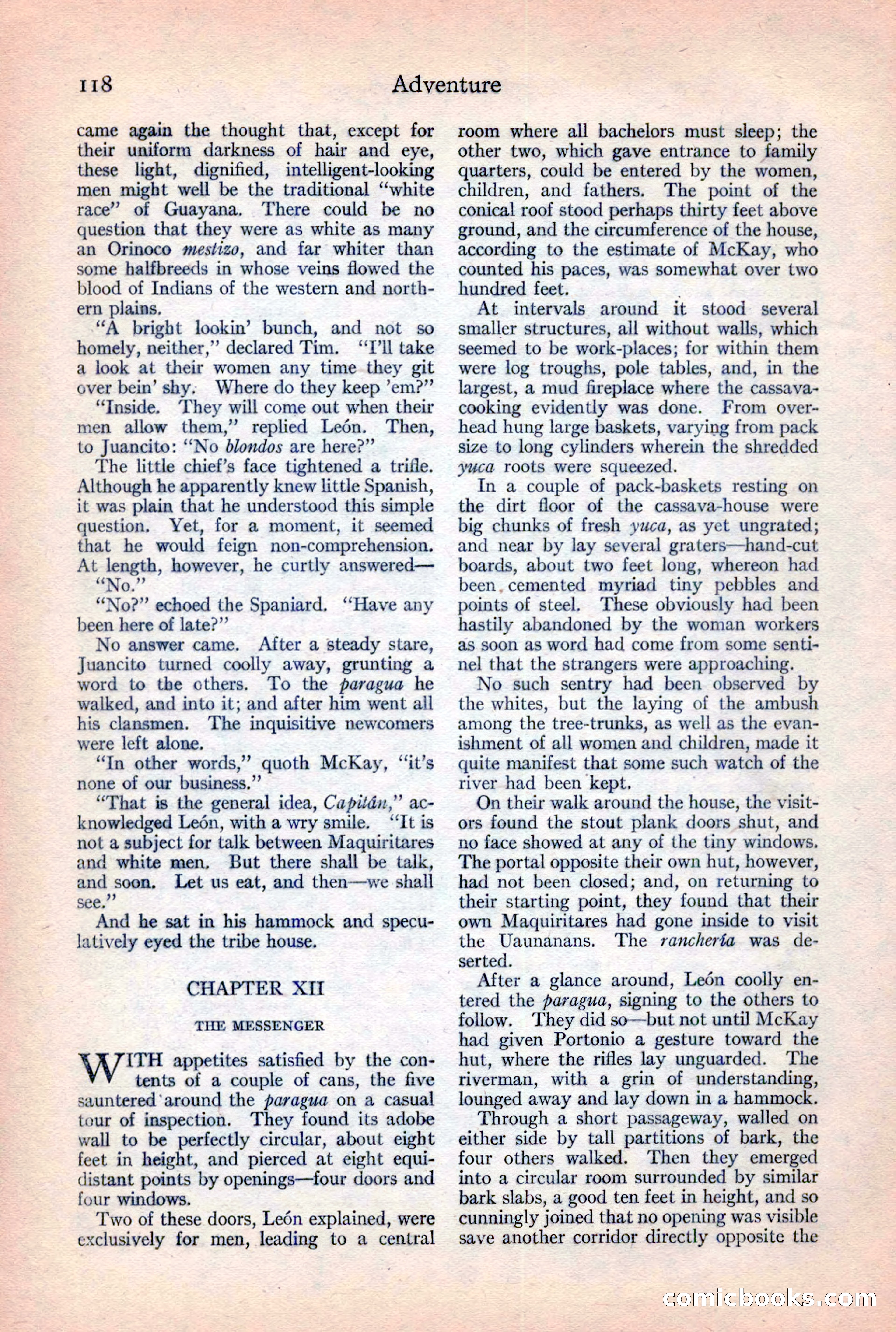 Adventure Magazine, February 10, 1925 — page 120 of 196