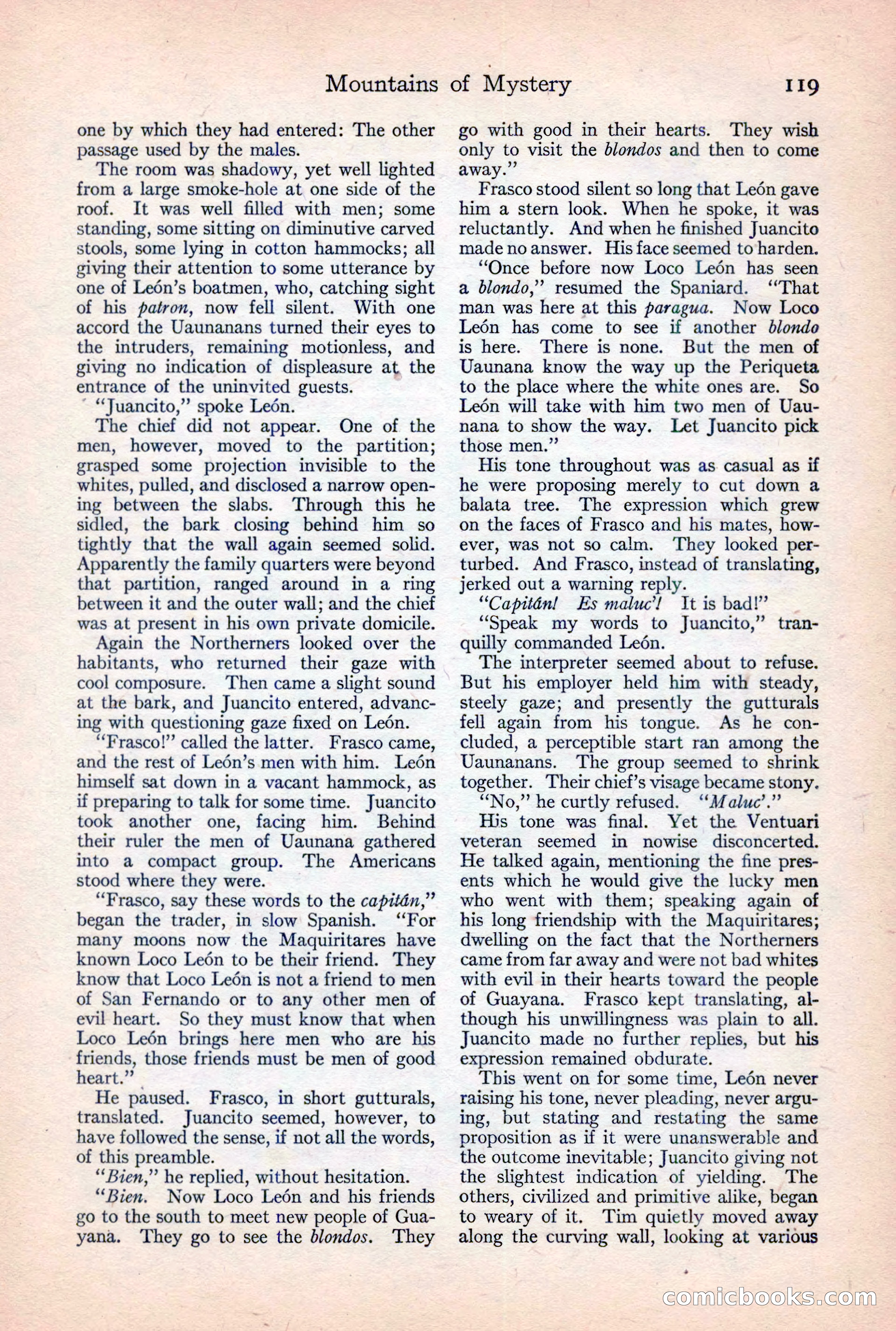 Adventure Magazine, February 10, 1925 — page 121 of 196