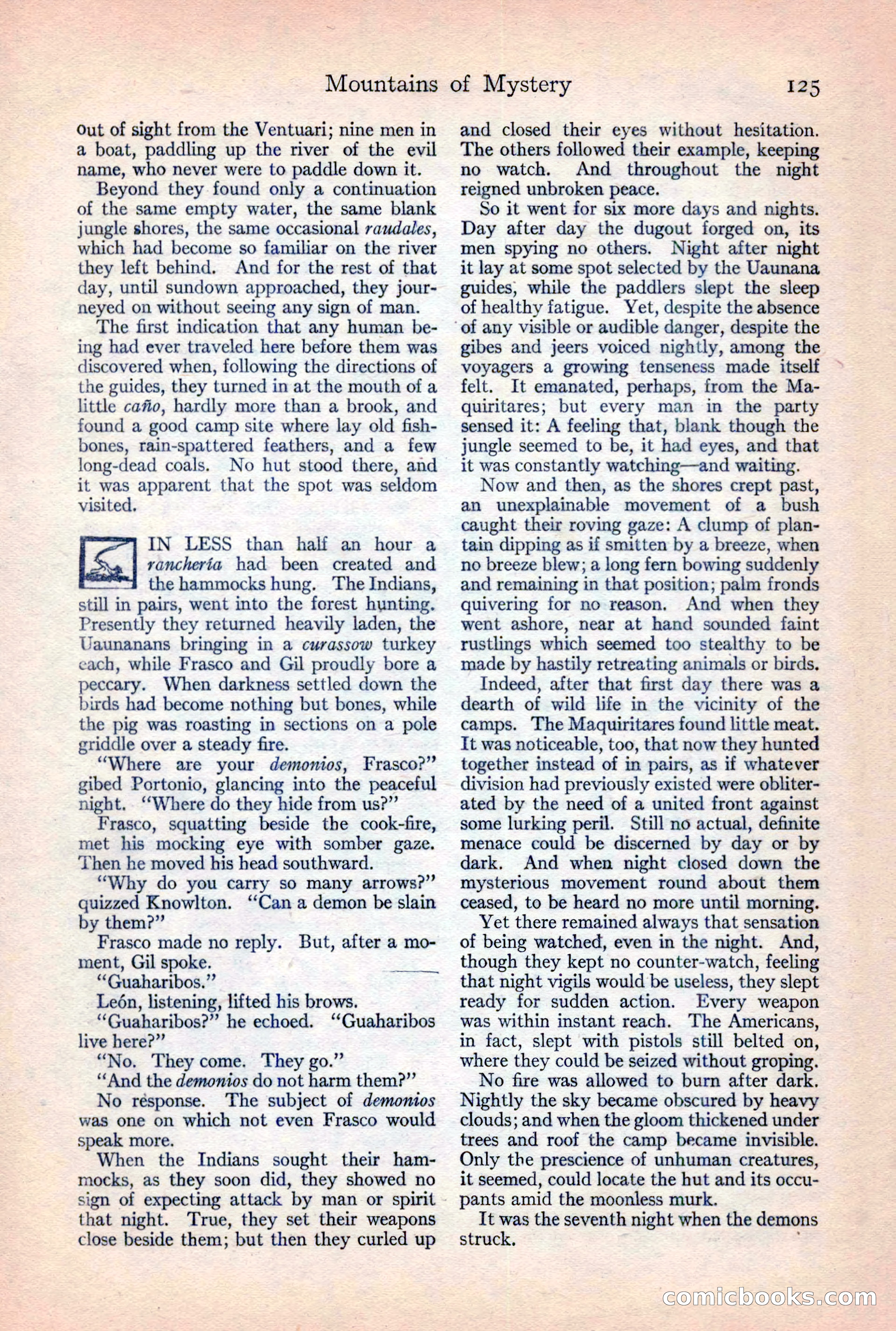 Adventure Magazine, February 10, 1925 — page 127 of 196