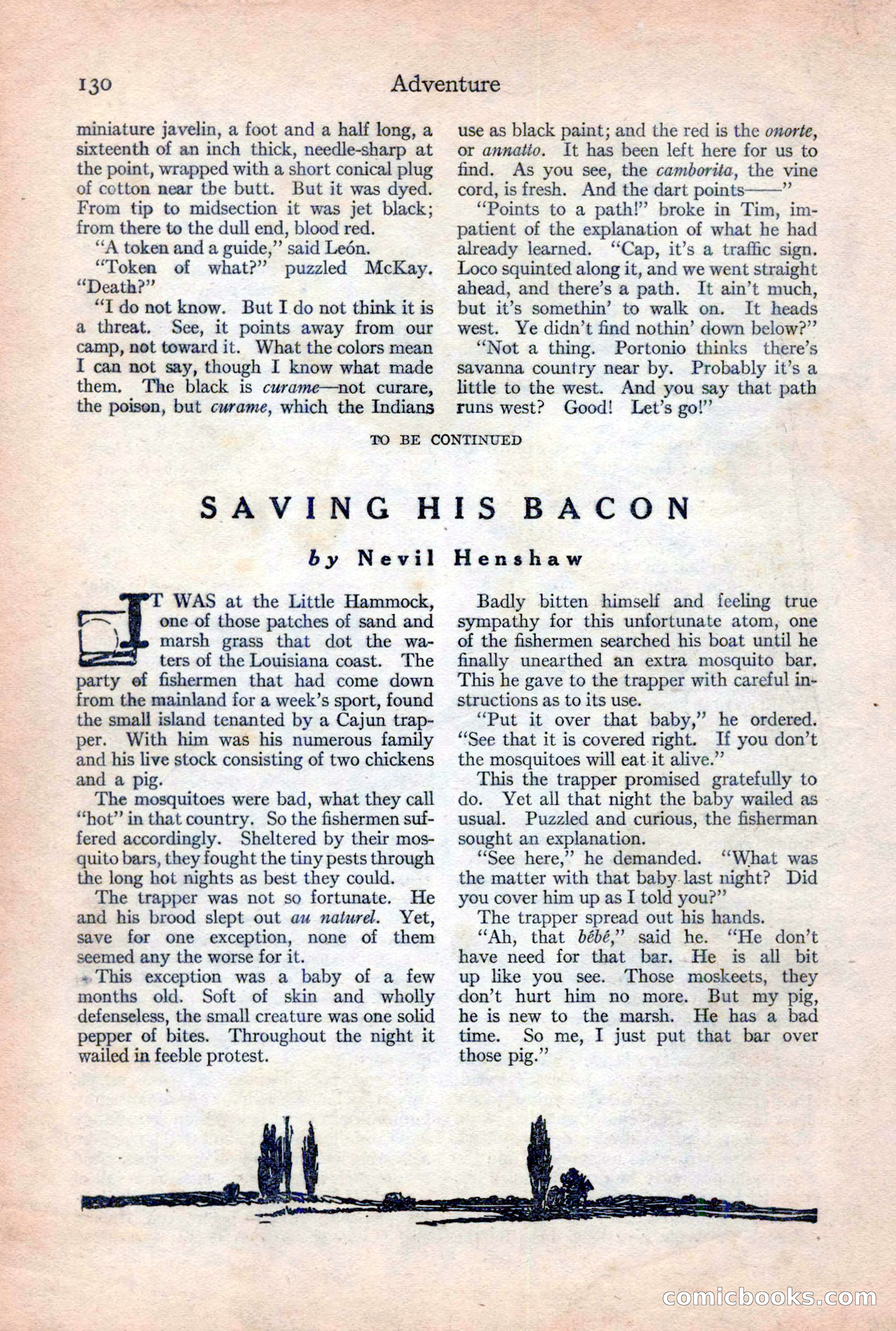 Adventure Magazine, February 10, 1925 — page 132 of 196
