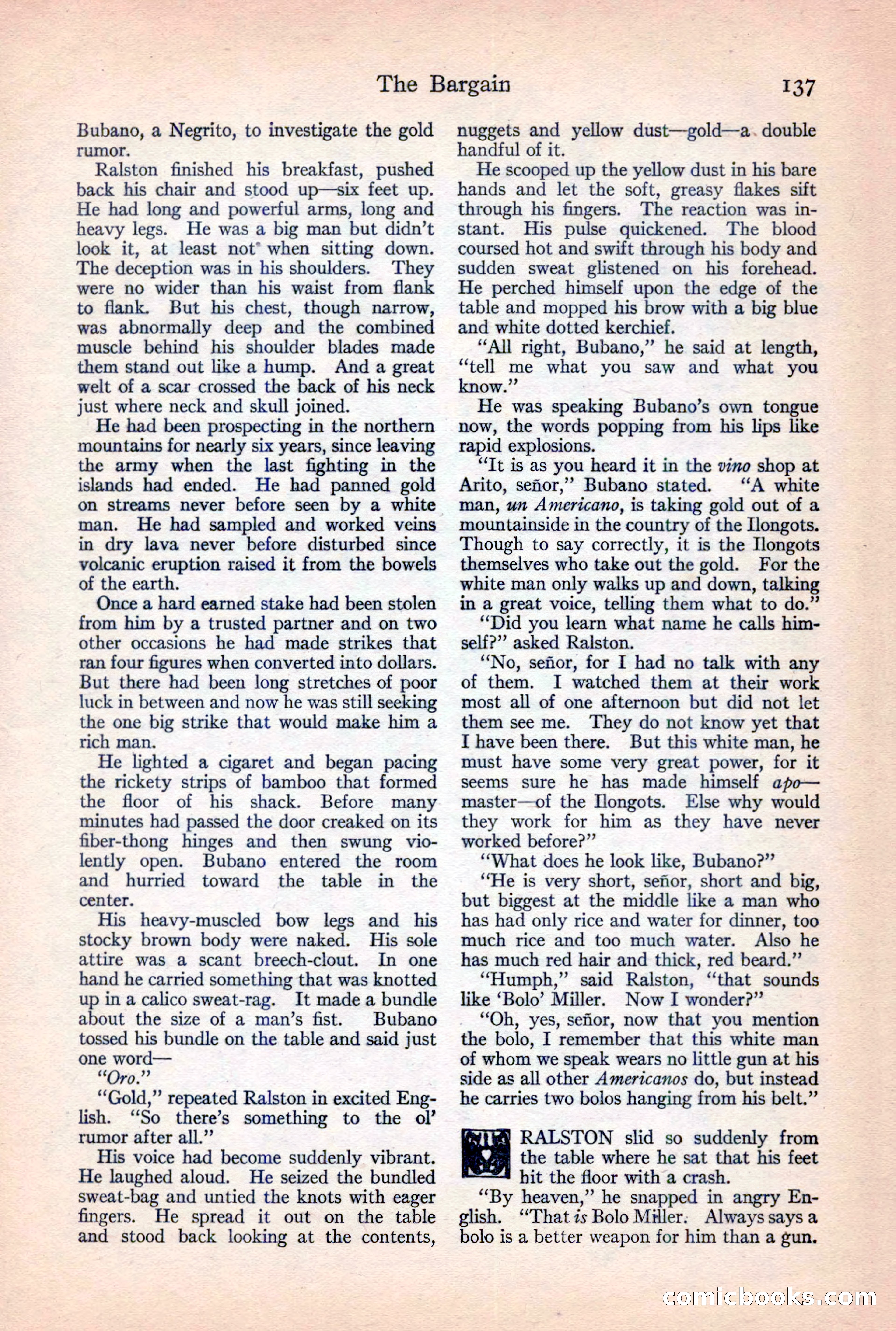 Adventure Magazine, February 10, 1925 — page 139 of 196