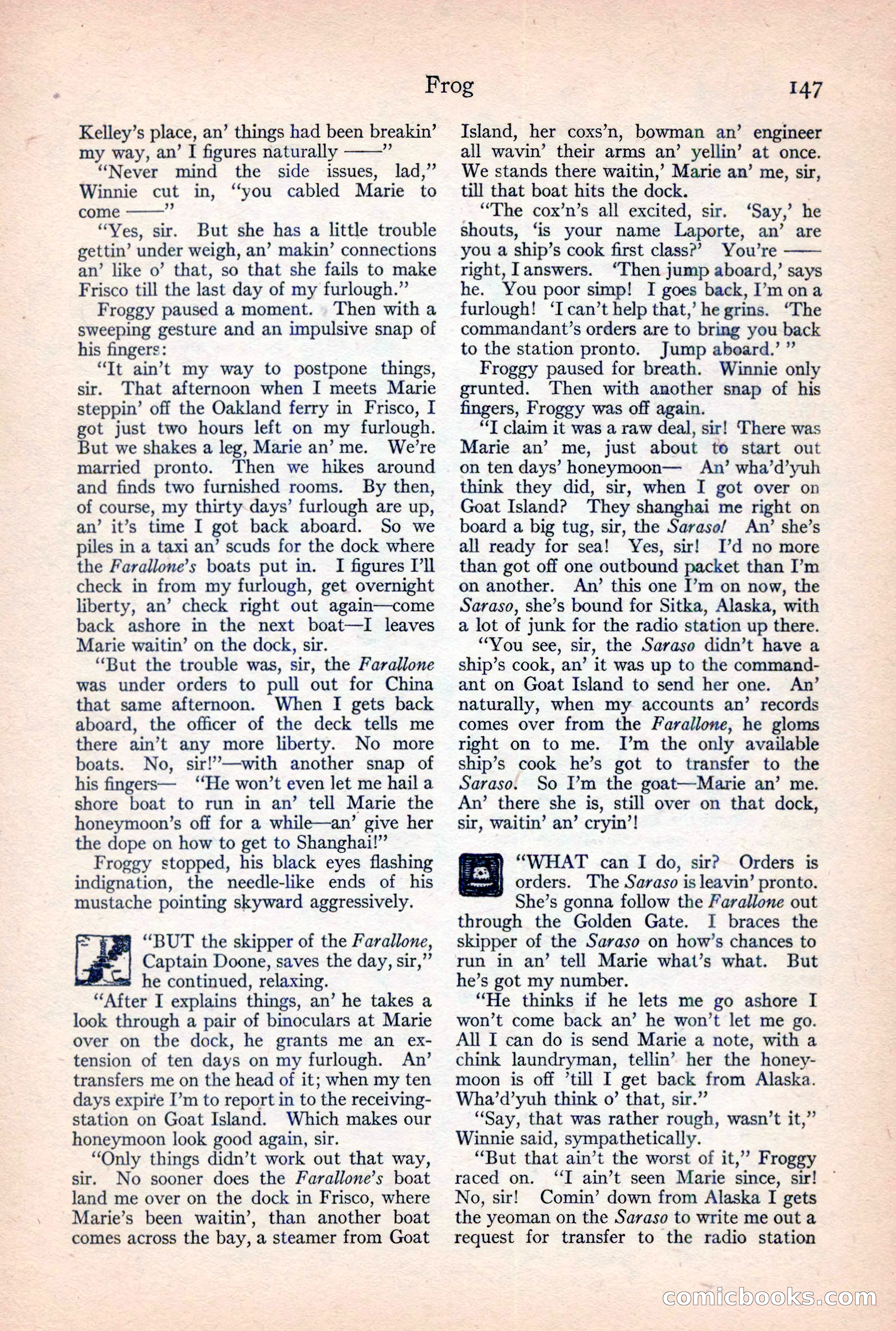 Adventure Magazine, February 10, 1925 — page 149 of 196