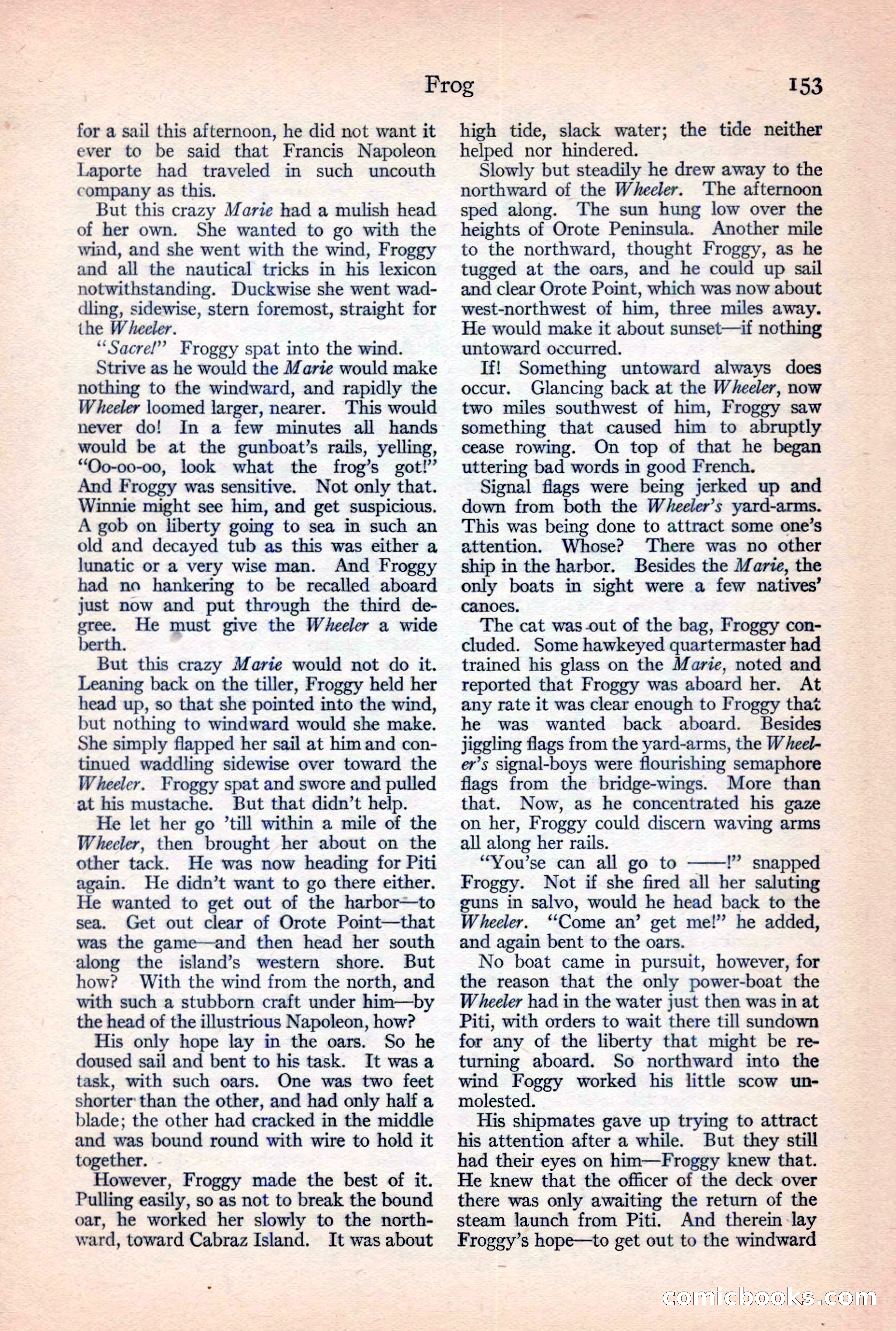 Adventure Magazine, February 10, 1925 — page 155 of 196