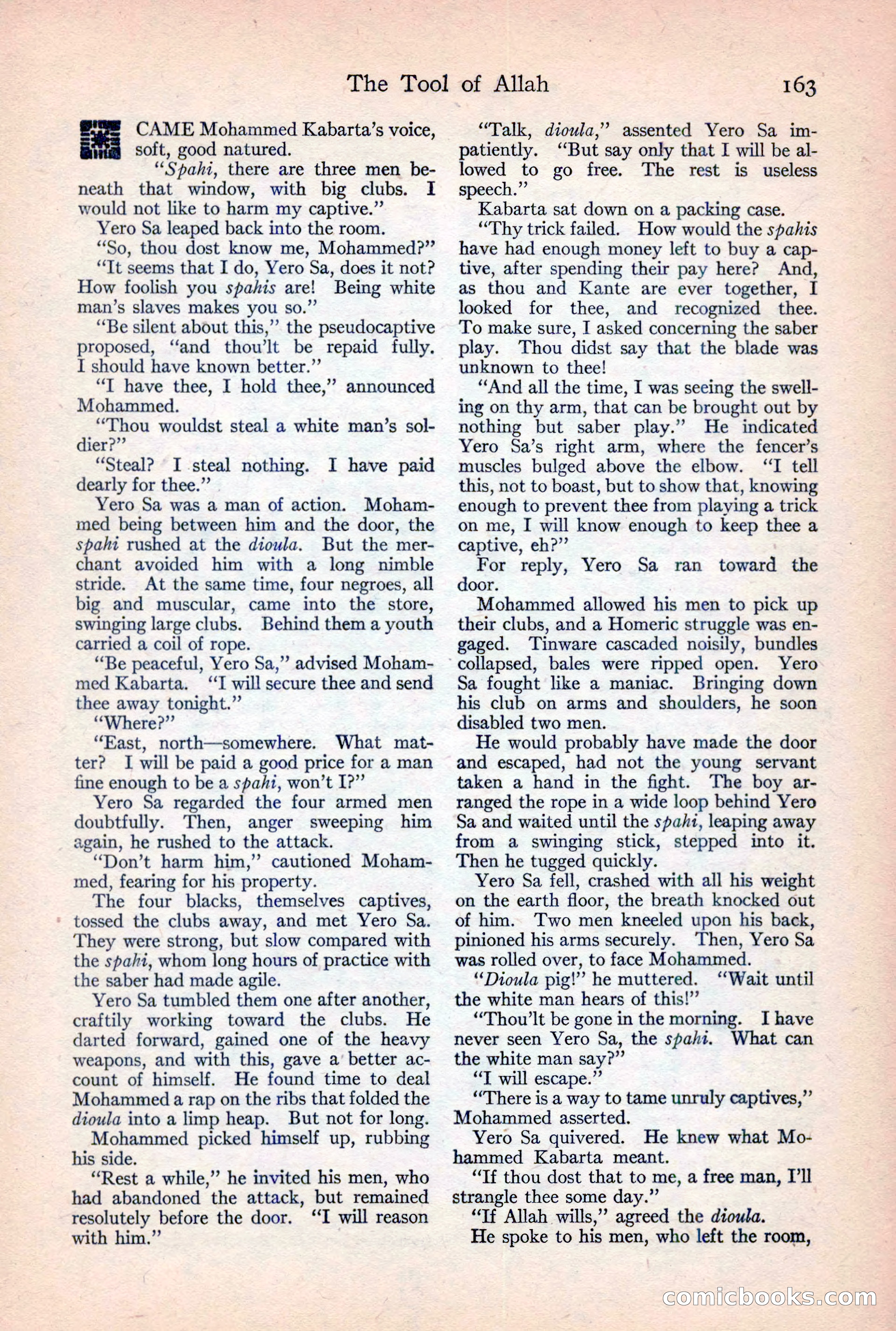 Adventure Magazine, February 10, 1925 — page 165 of 196