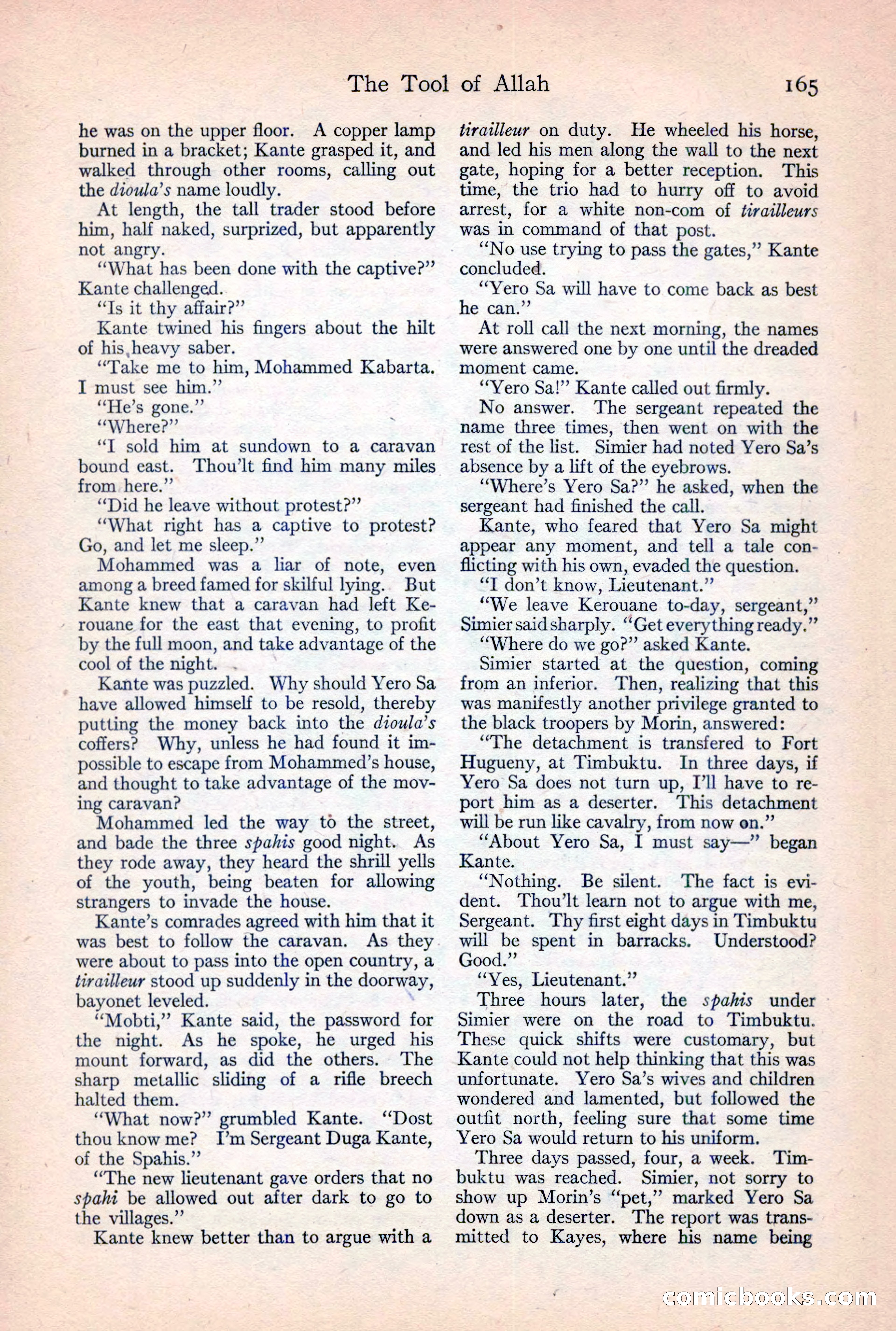 Adventure Magazine, February 10, 1925 — page 167 of 196