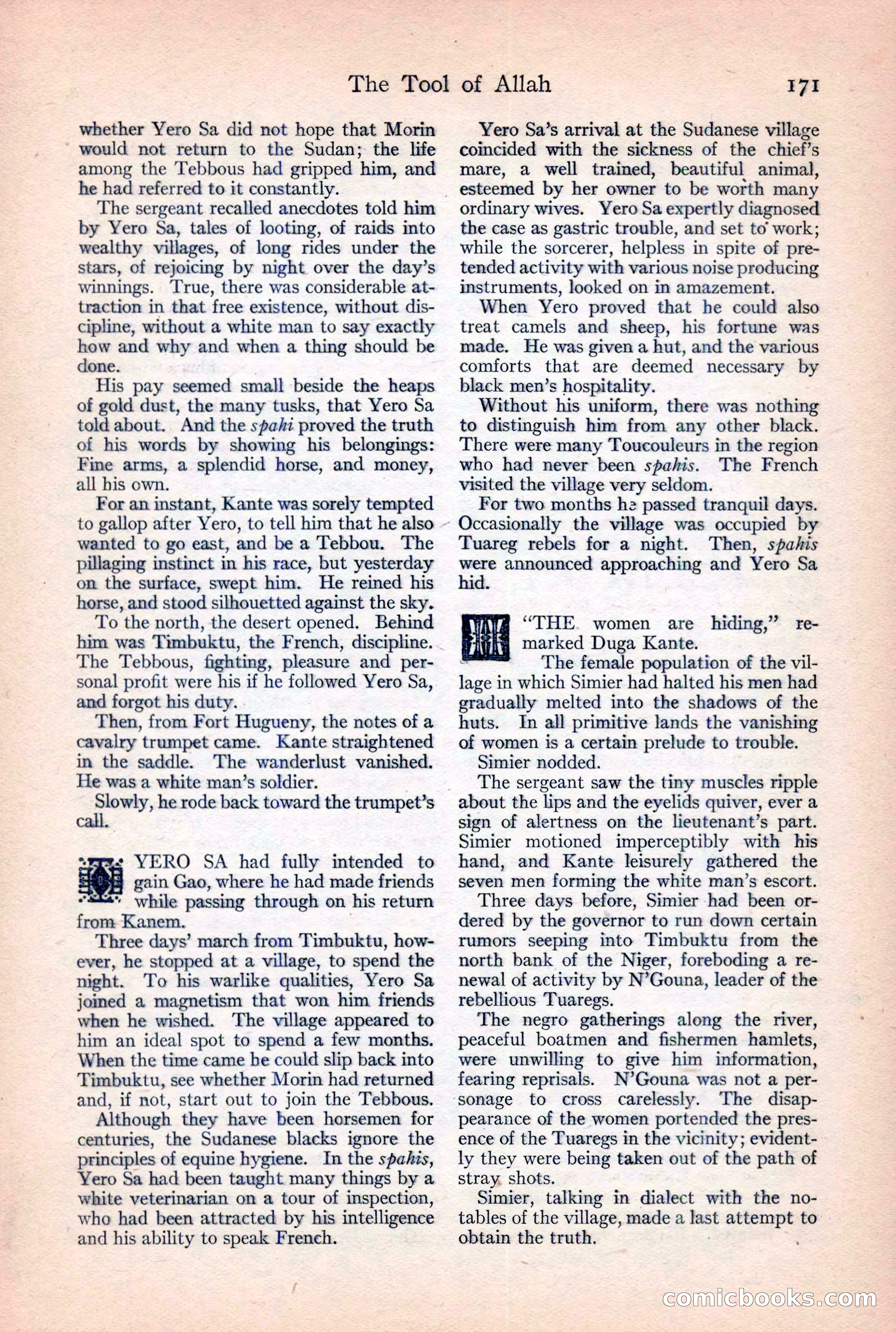 Adventure Magazine, February 10, 1925 — page 173 of 196