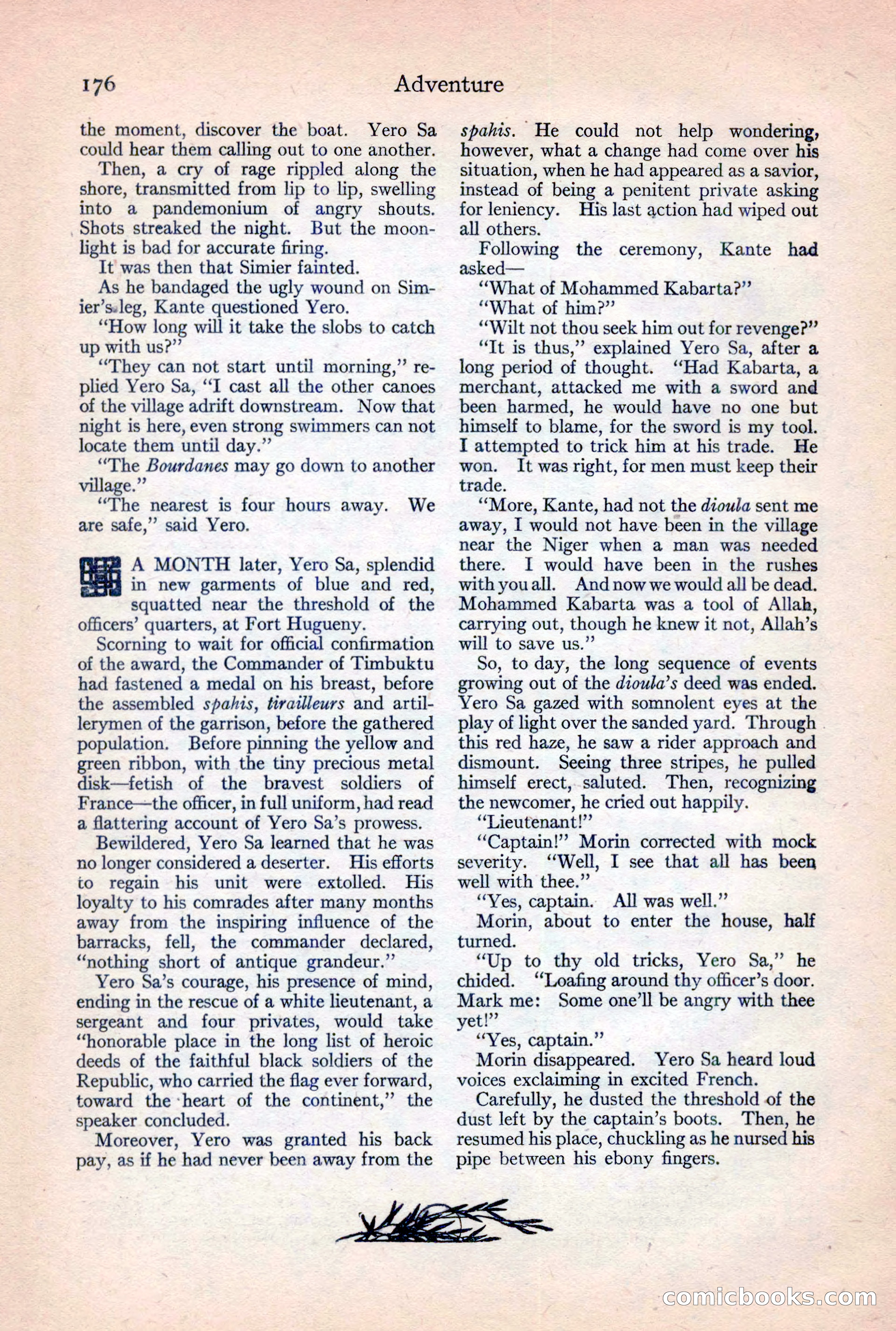 Adventure Magazine, February 10, 1925 — page 178 of 196