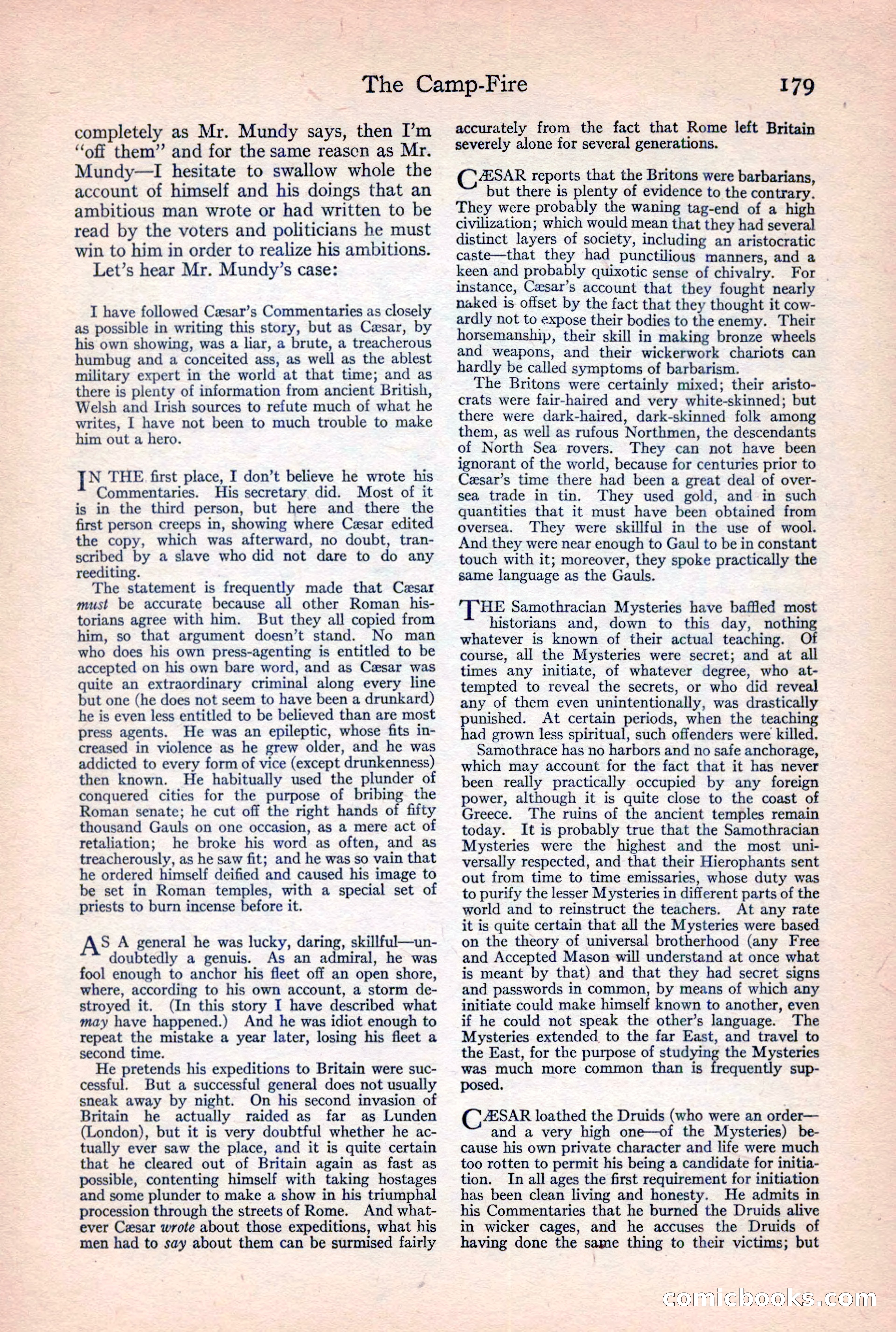 Adventure Magazine, February 10, 1925 — page 181 of 196