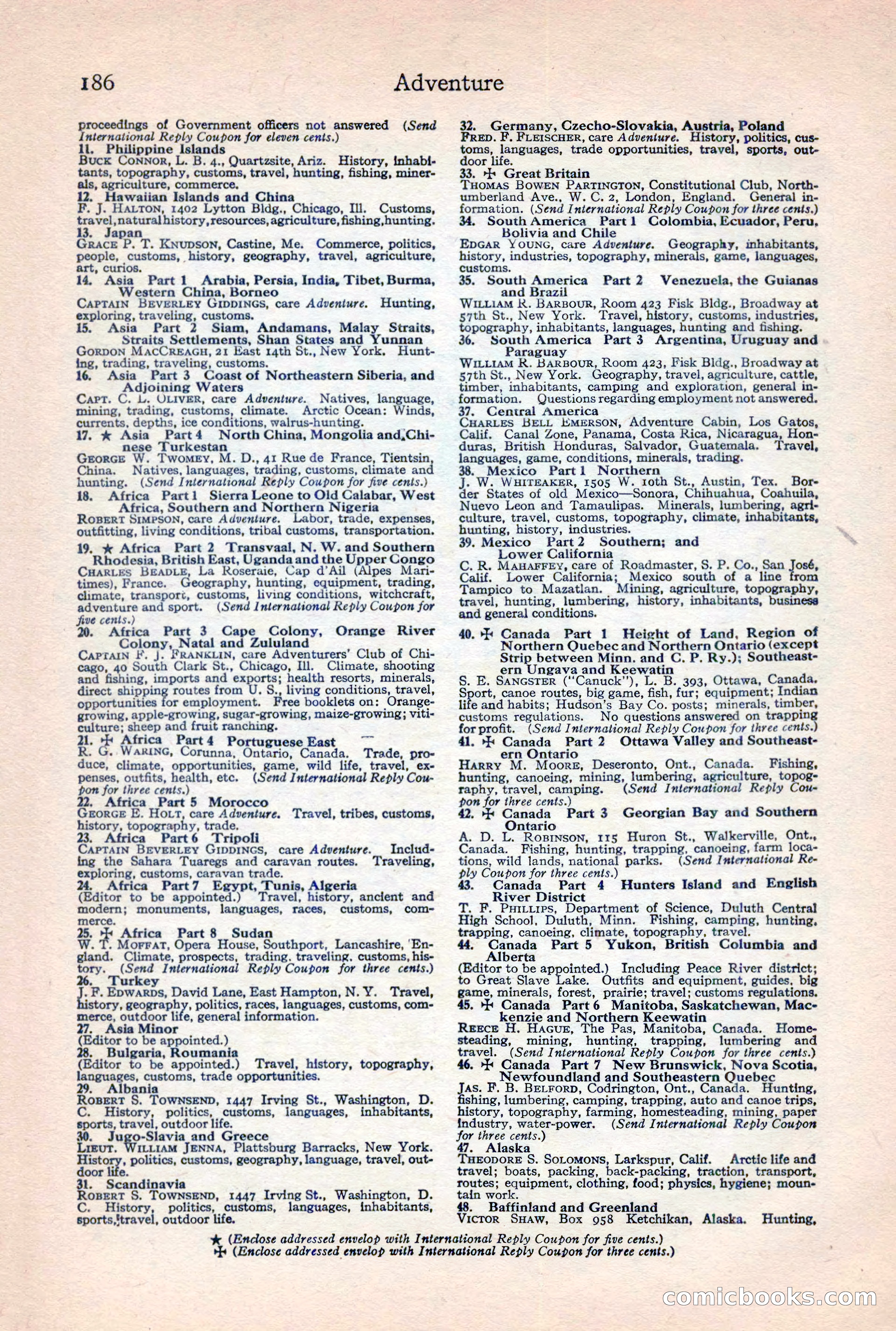 Adventure Magazine, February 10, 1925 — page 188 of 196