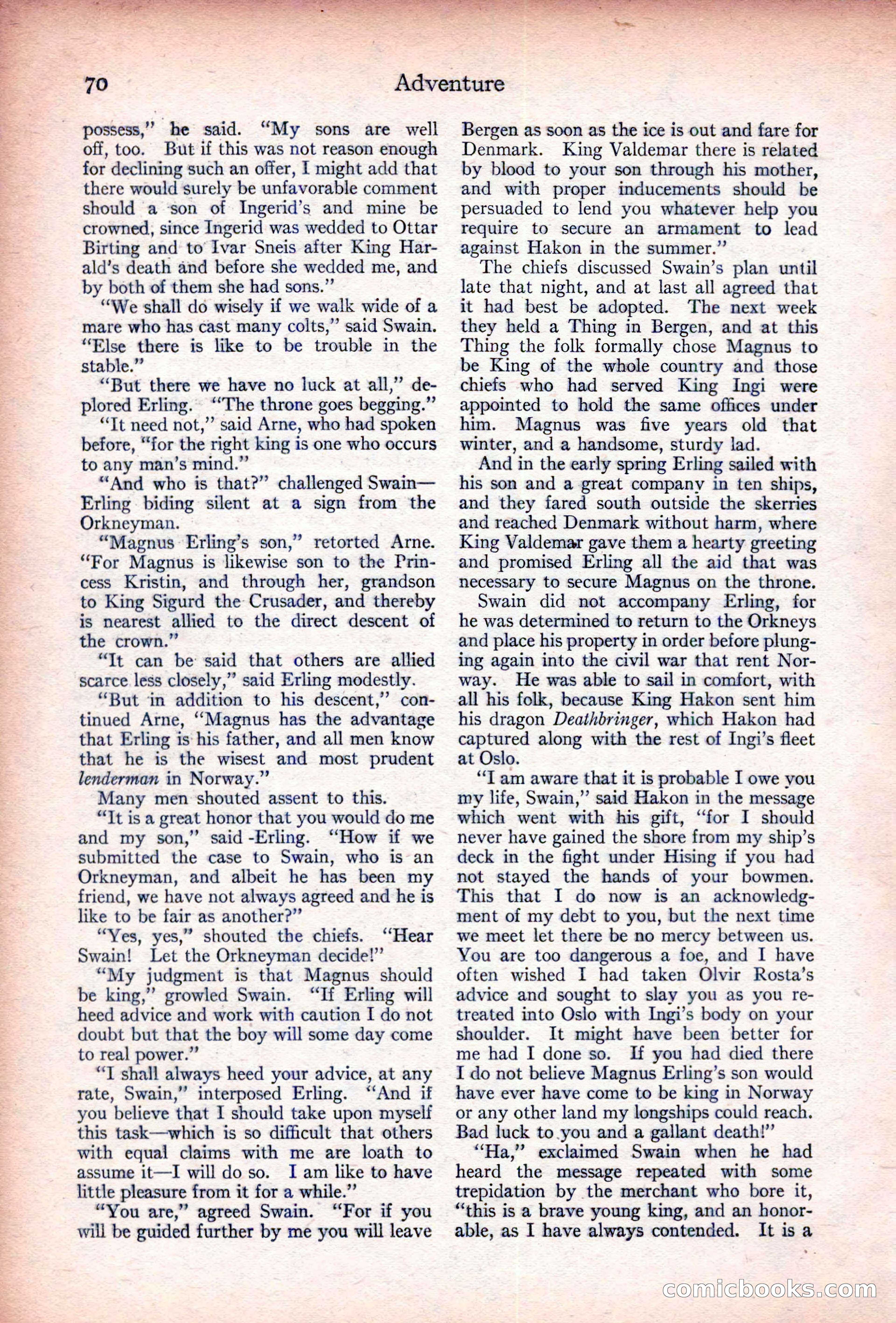 Adventure Magazine Cover — page 72 of 196