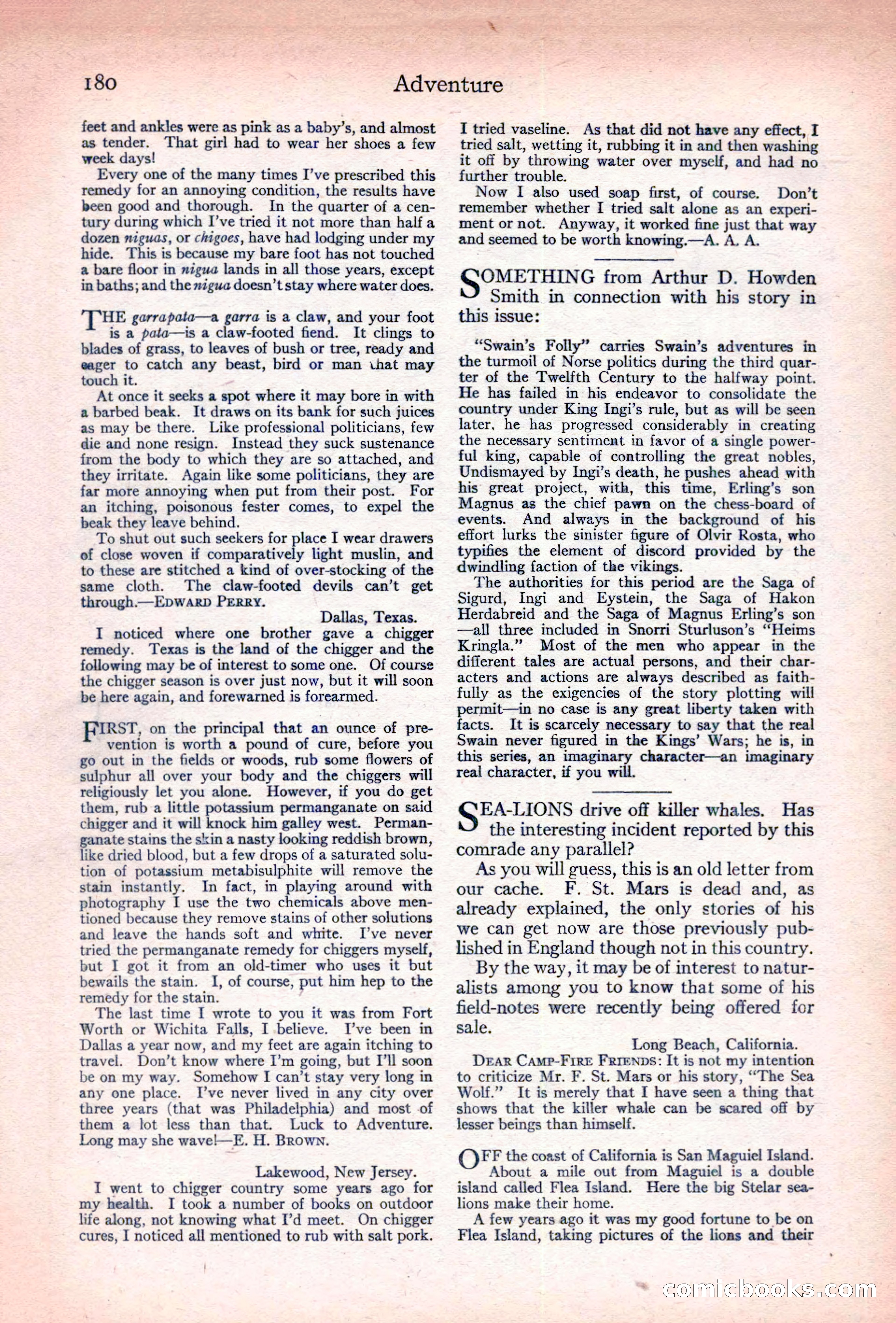 Adventure Magazine Cover — page 182 of 196