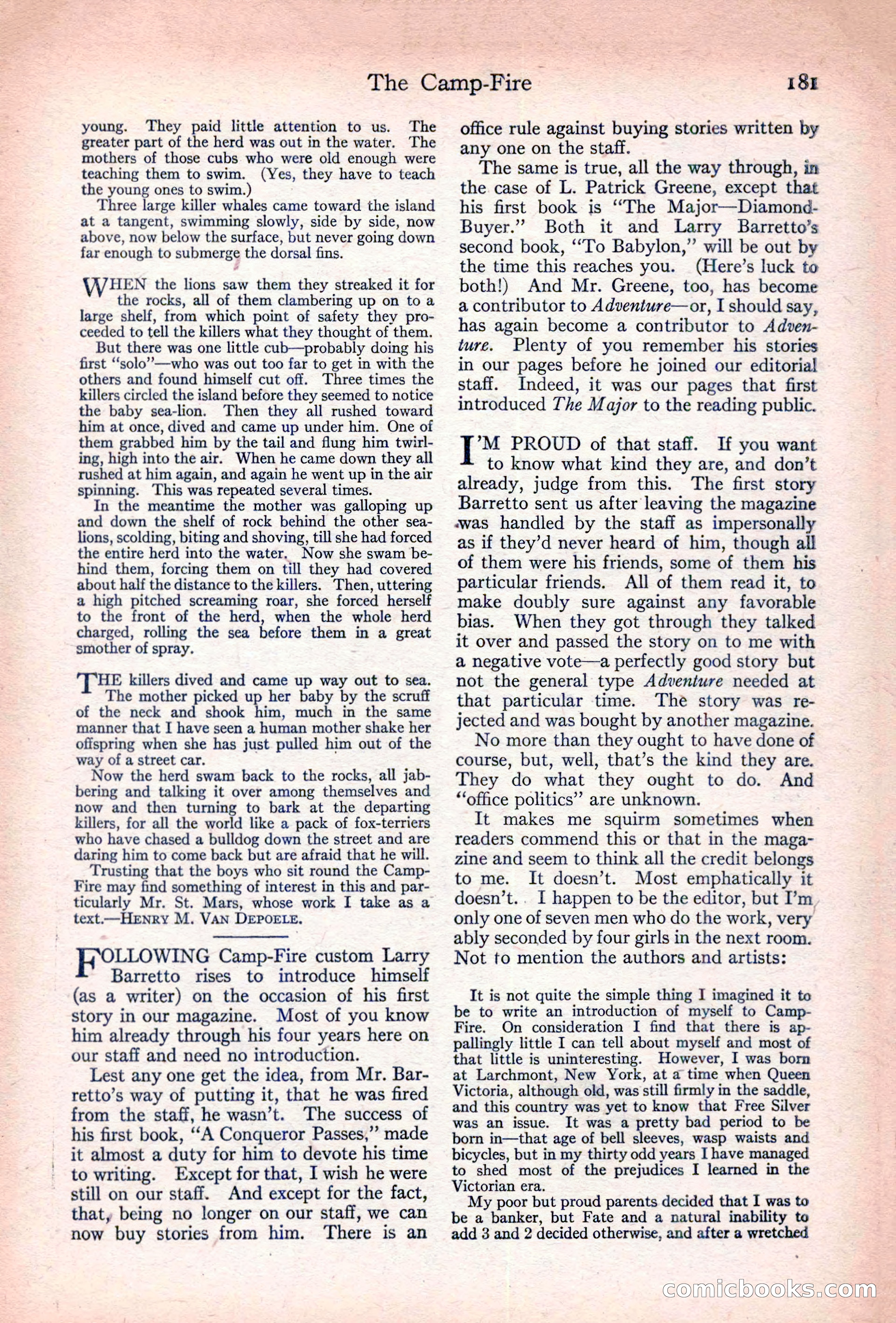 Adventure Magazine Cover — page 183 of 196