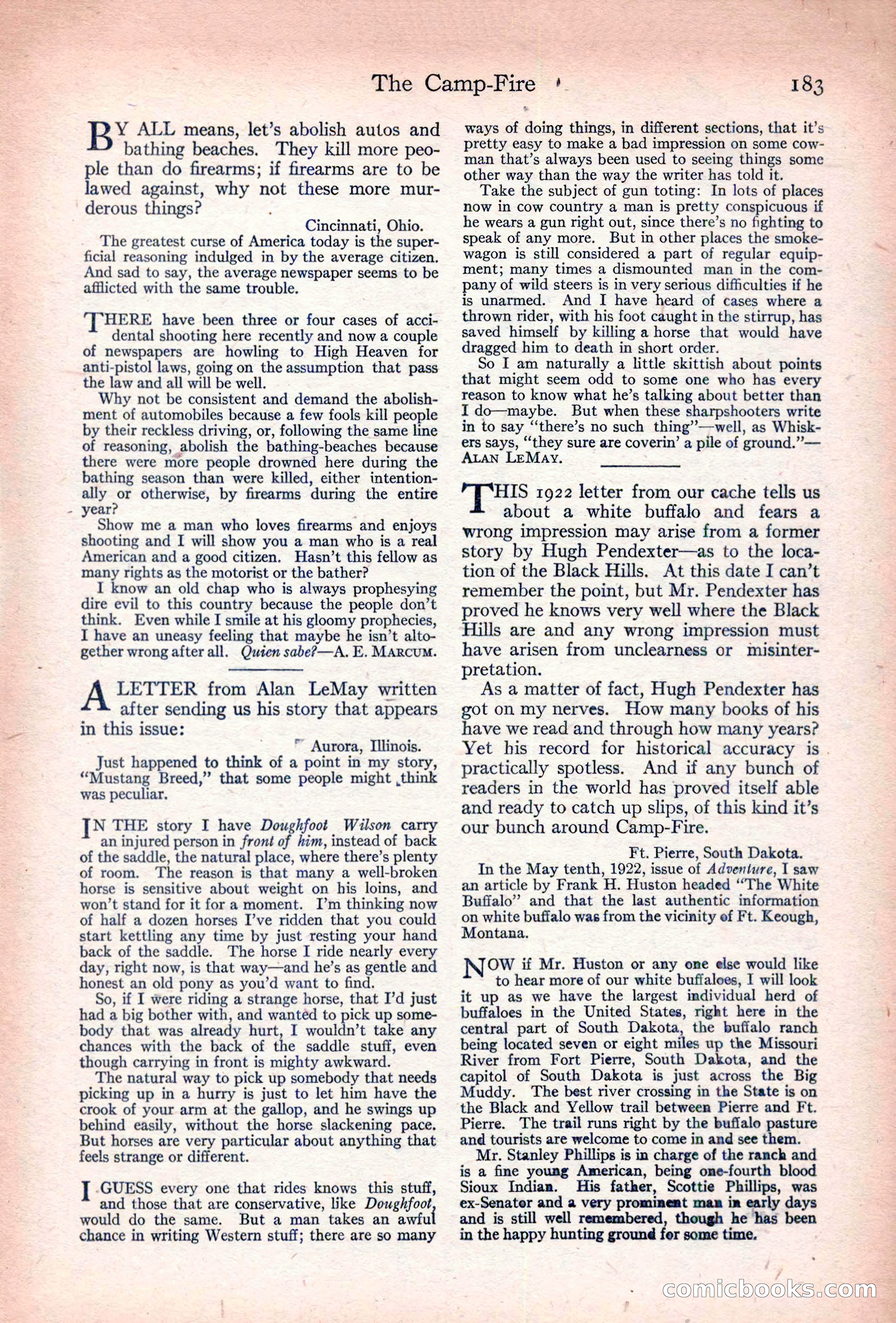Adventure Magazine Cover — page 185 of 196