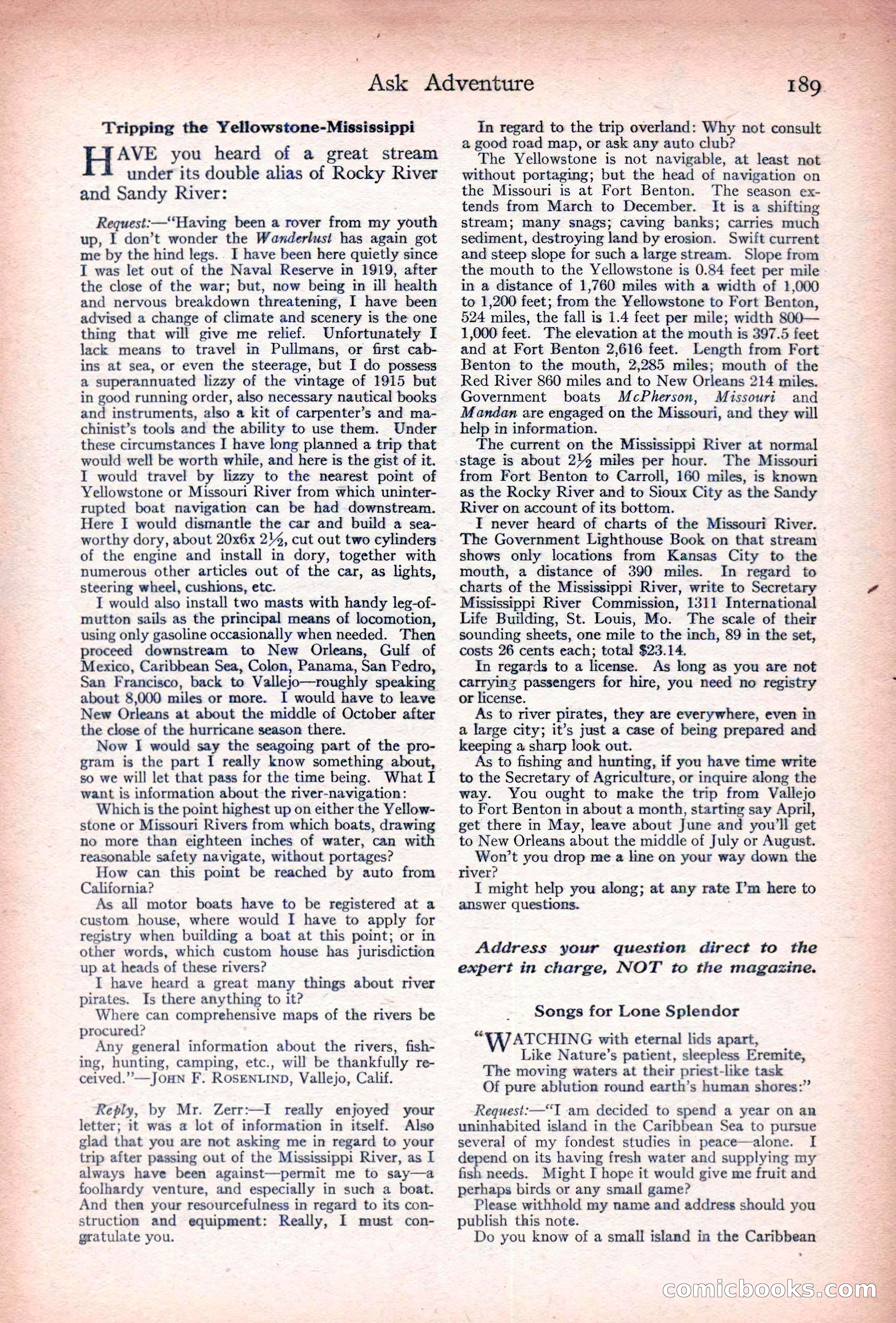 Adventure Magazine Cover — page 191 of 196