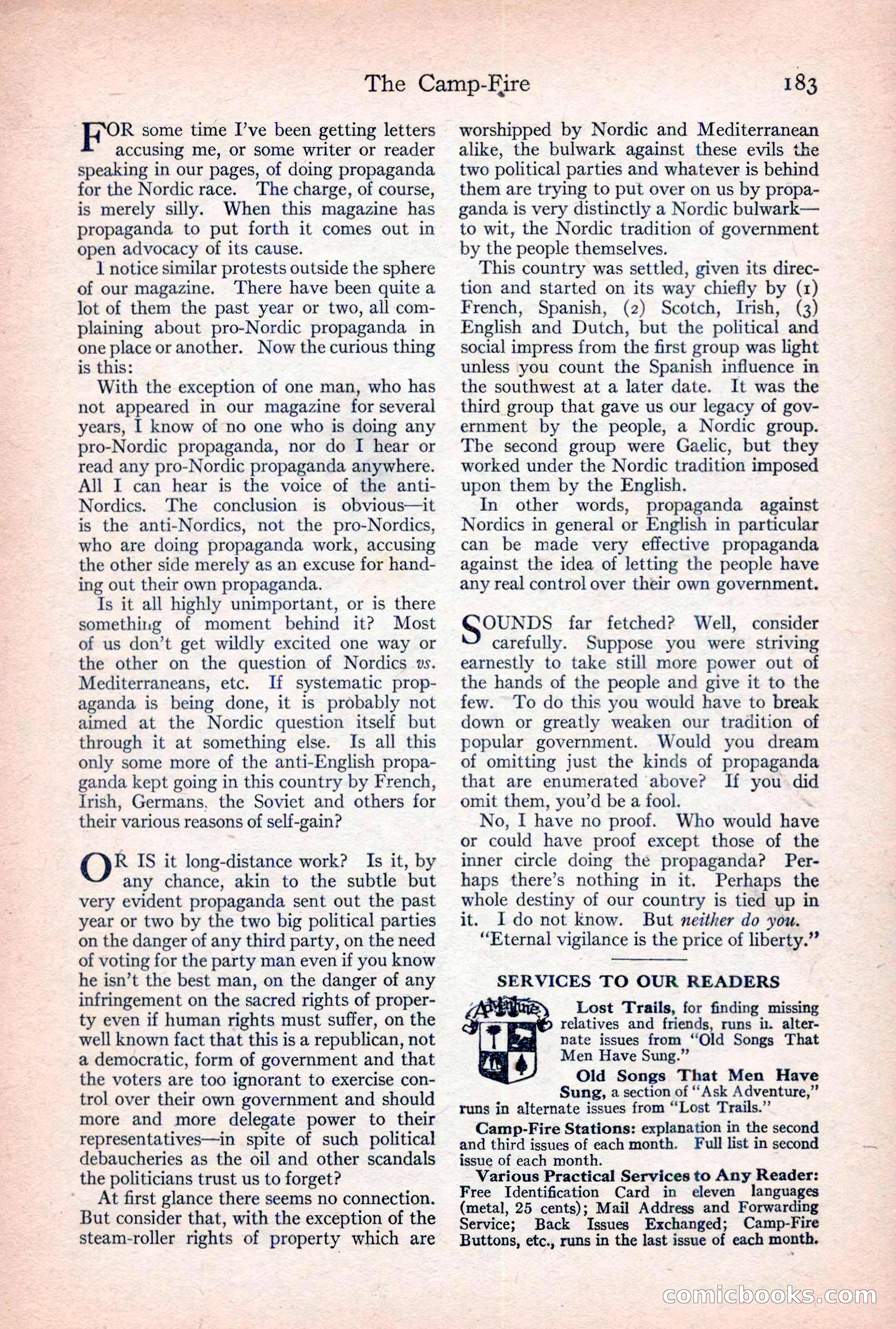 Adventure Magazine Cover — page 193 of 204